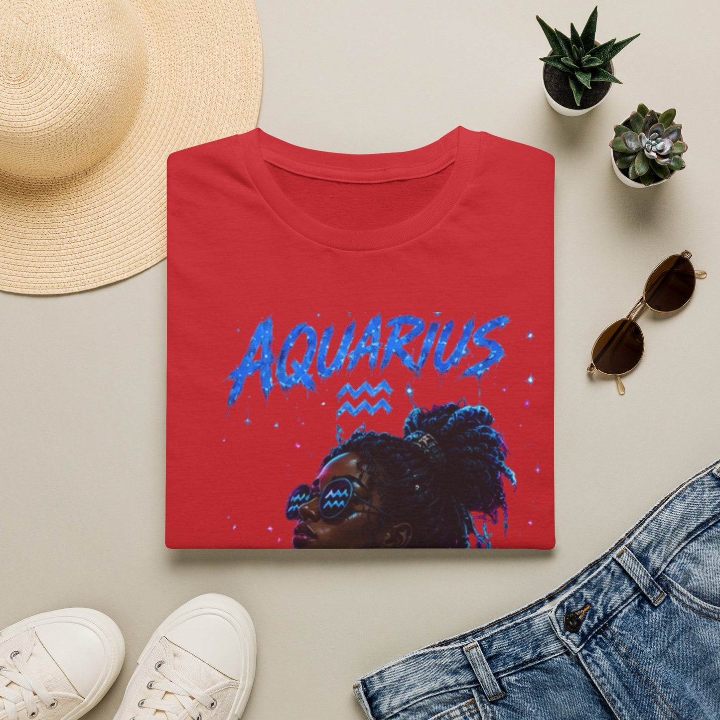 Aquarius Zodiac T-Shirt — Afrocentric Horoscope Tee