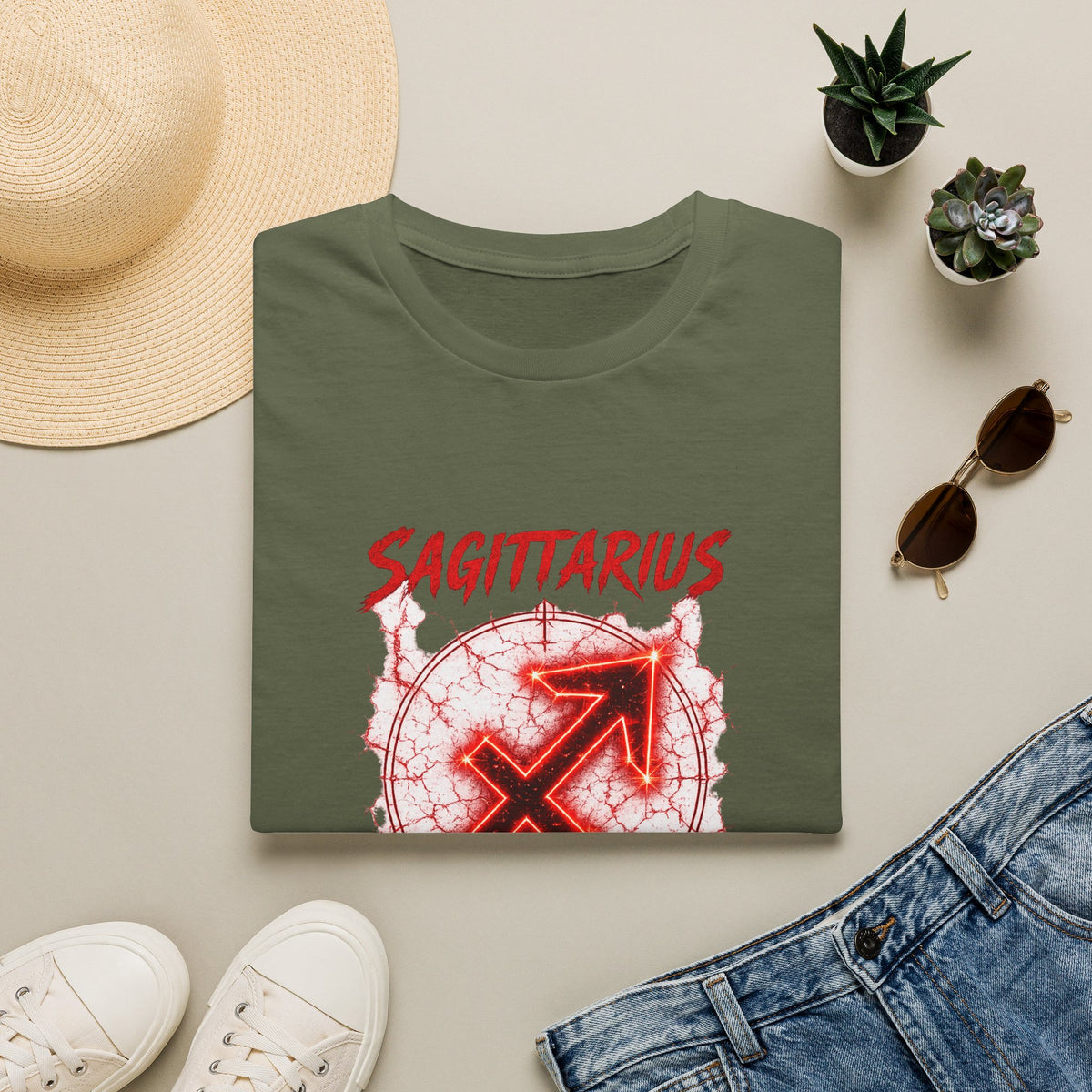 Sagittarius Zodiac T-Shirt — "Has No Boundaries" Archery Sign Graphic