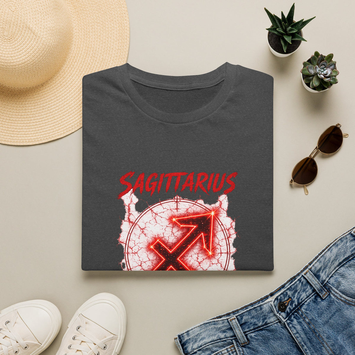 Sagittarius Zodiac T-Shirt — "Has No Boundaries" Archery Sign Graphic