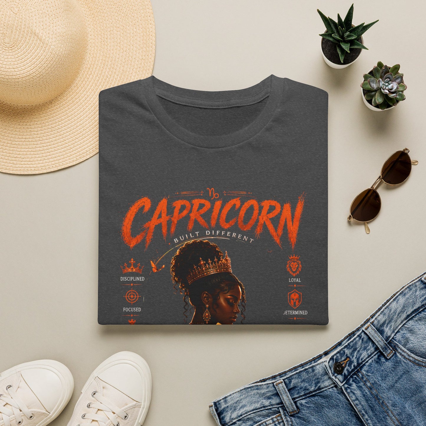 Capricorn Zodiac T‑Shirt — Black Girl Magic Astrology Tee