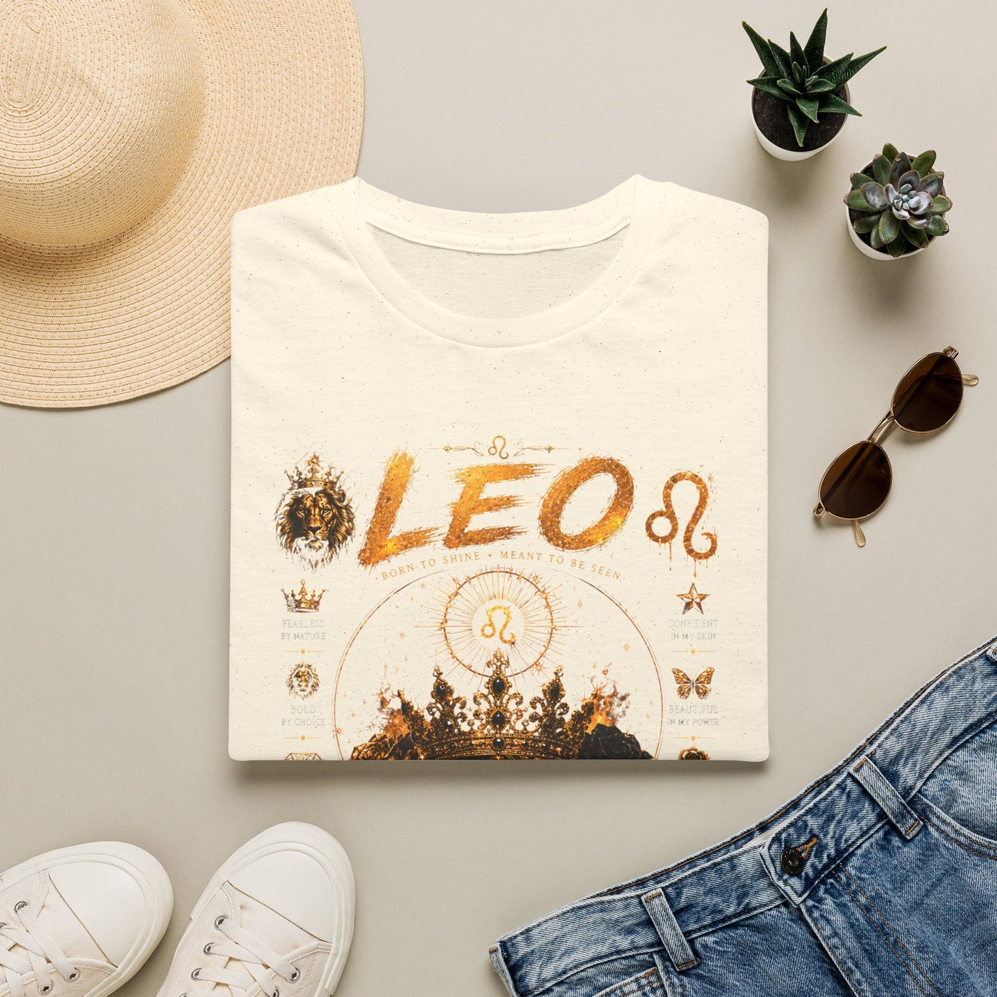 Leo Zodiac T-Shirt — 'Made to Stand Out' Astrology Tee
