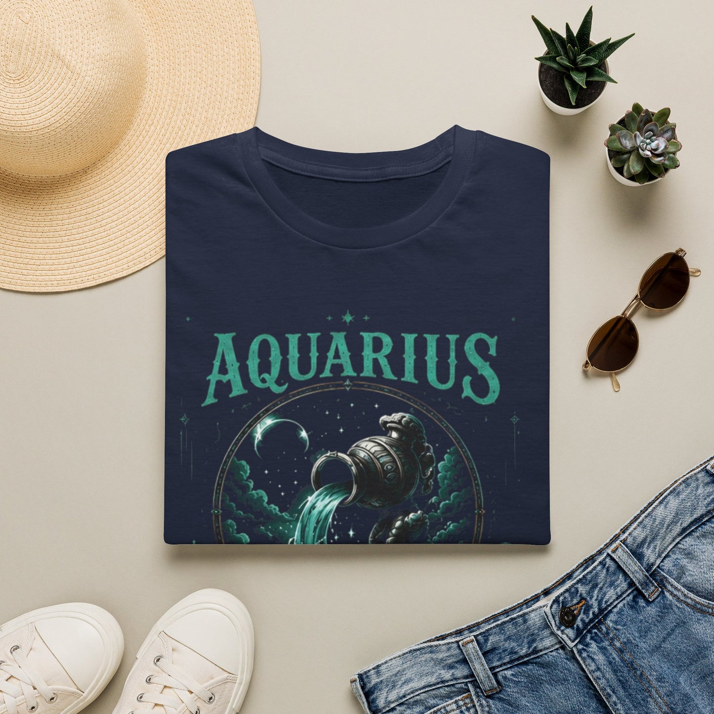 Aquarius Zodiac T-Shirt — Water Bearer Astrology Tee