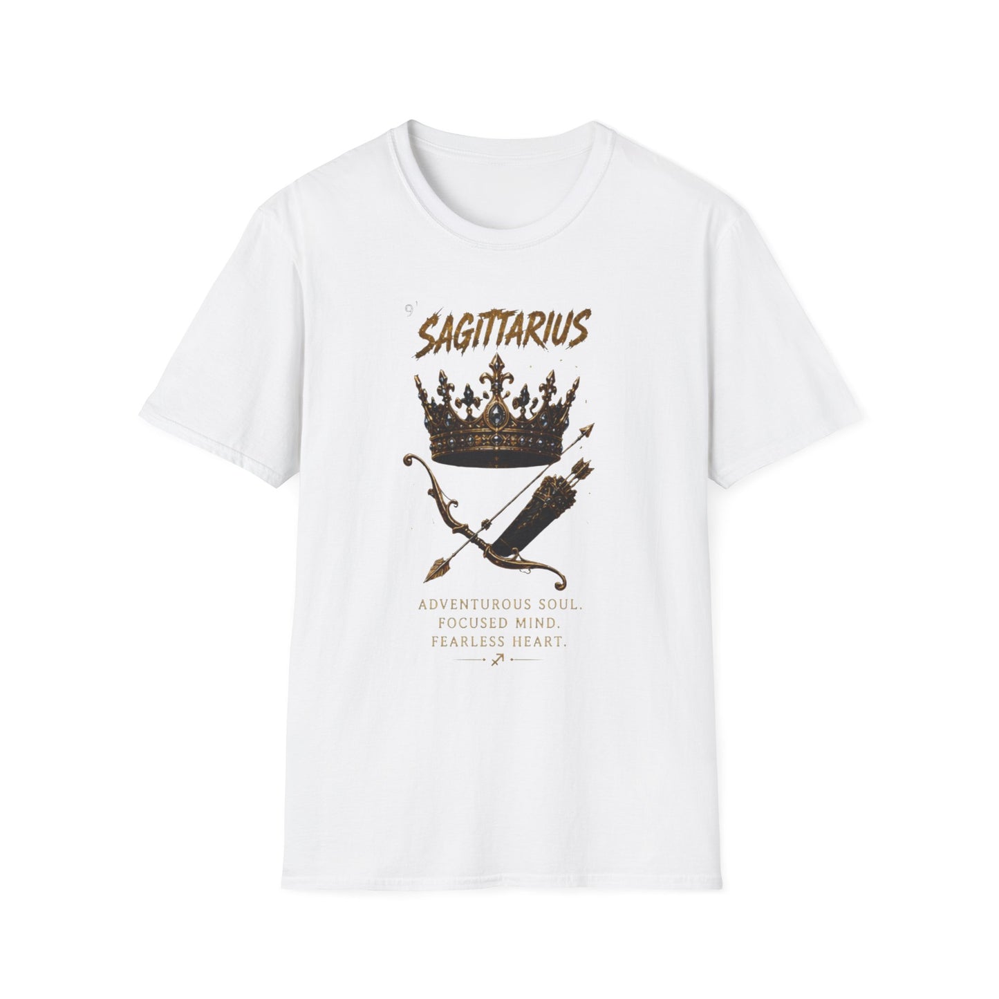 Sagittarius Crown T-Shirt — Zodiac Archer Graphic Tee