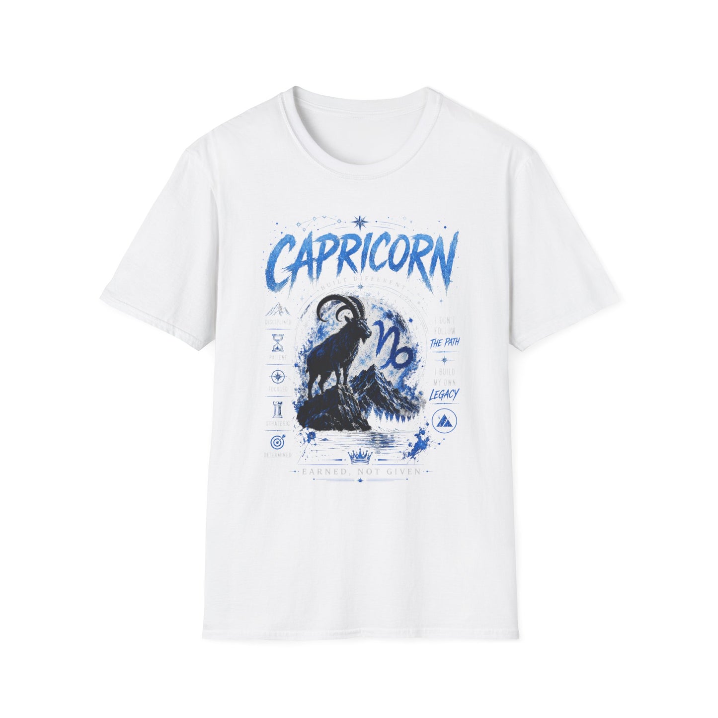 Capricorn Zodiac T-Shirt — Illustrated Goat Astrology Tee