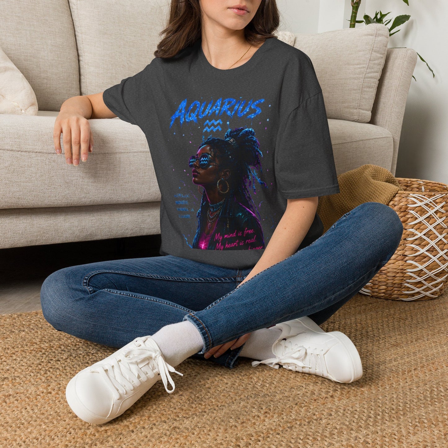 Aquarius Zodiac T-Shirt — Afrocentric Horoscope Tee