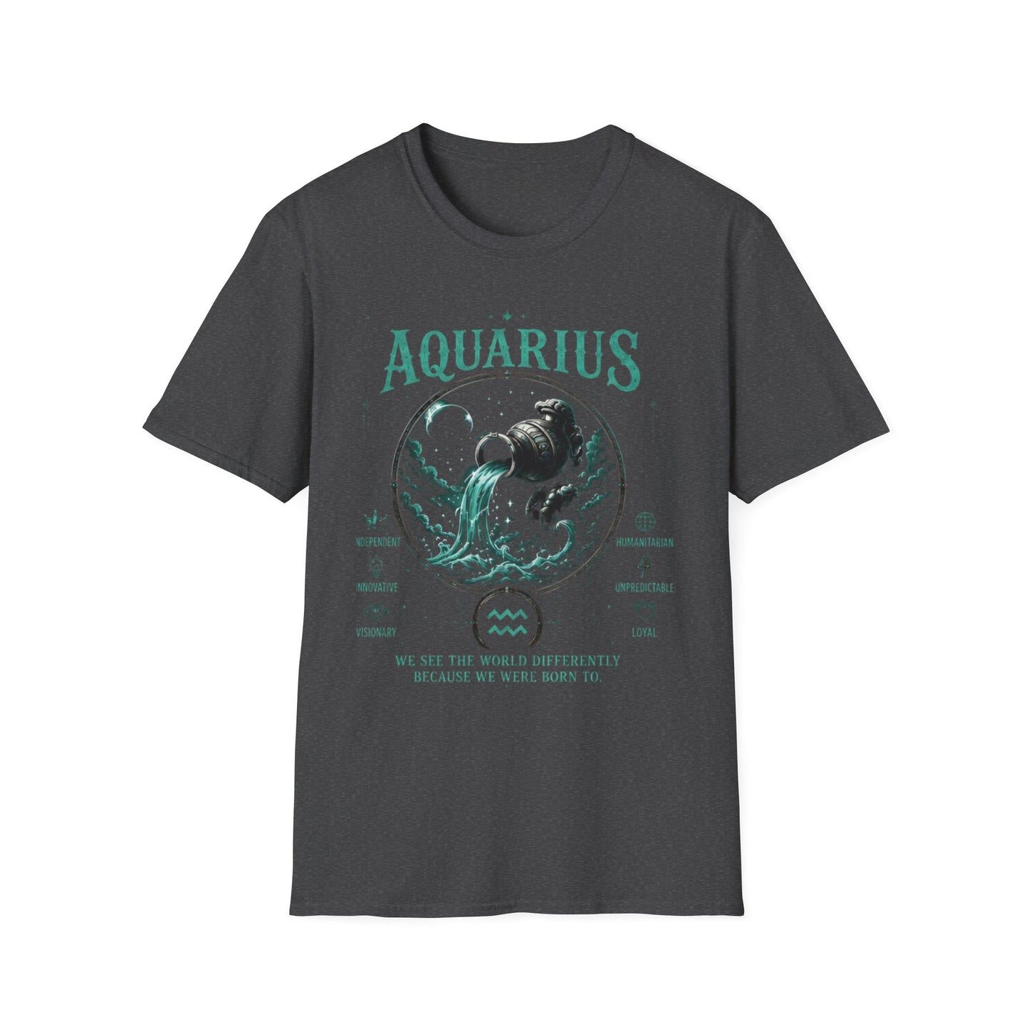 Aquarius Zodiac T-Shirt — Water Bearer Astrology Tee