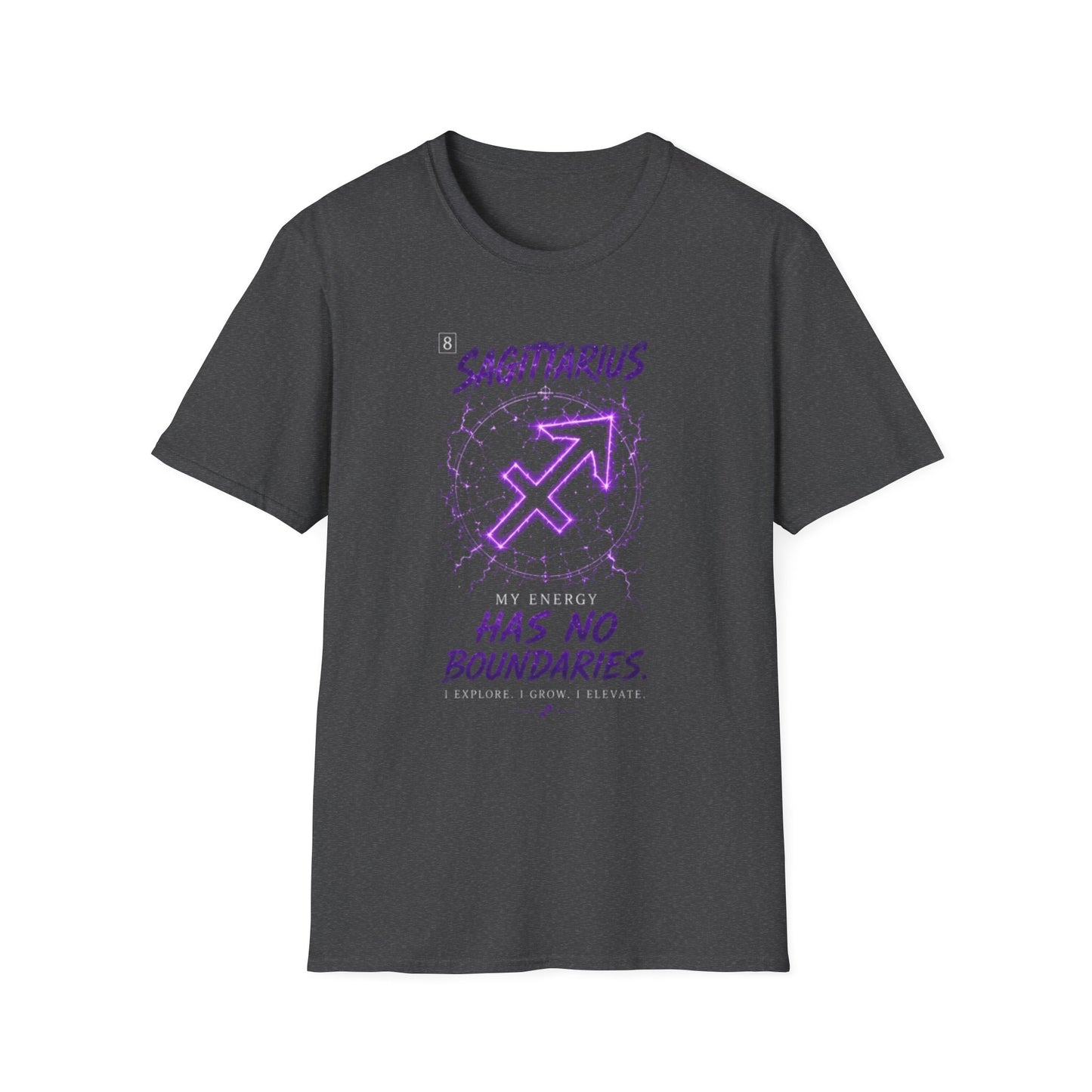 Sagittarius Zodiac T-Shirt — "Has No Boundaries" Archery Sign Graphic