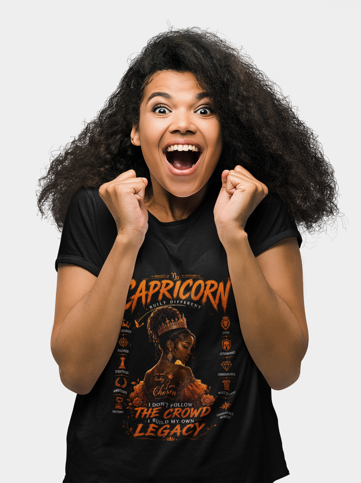 Capricorn Zodiac T‑Shirt — Black Girl Magic Astrology Tee