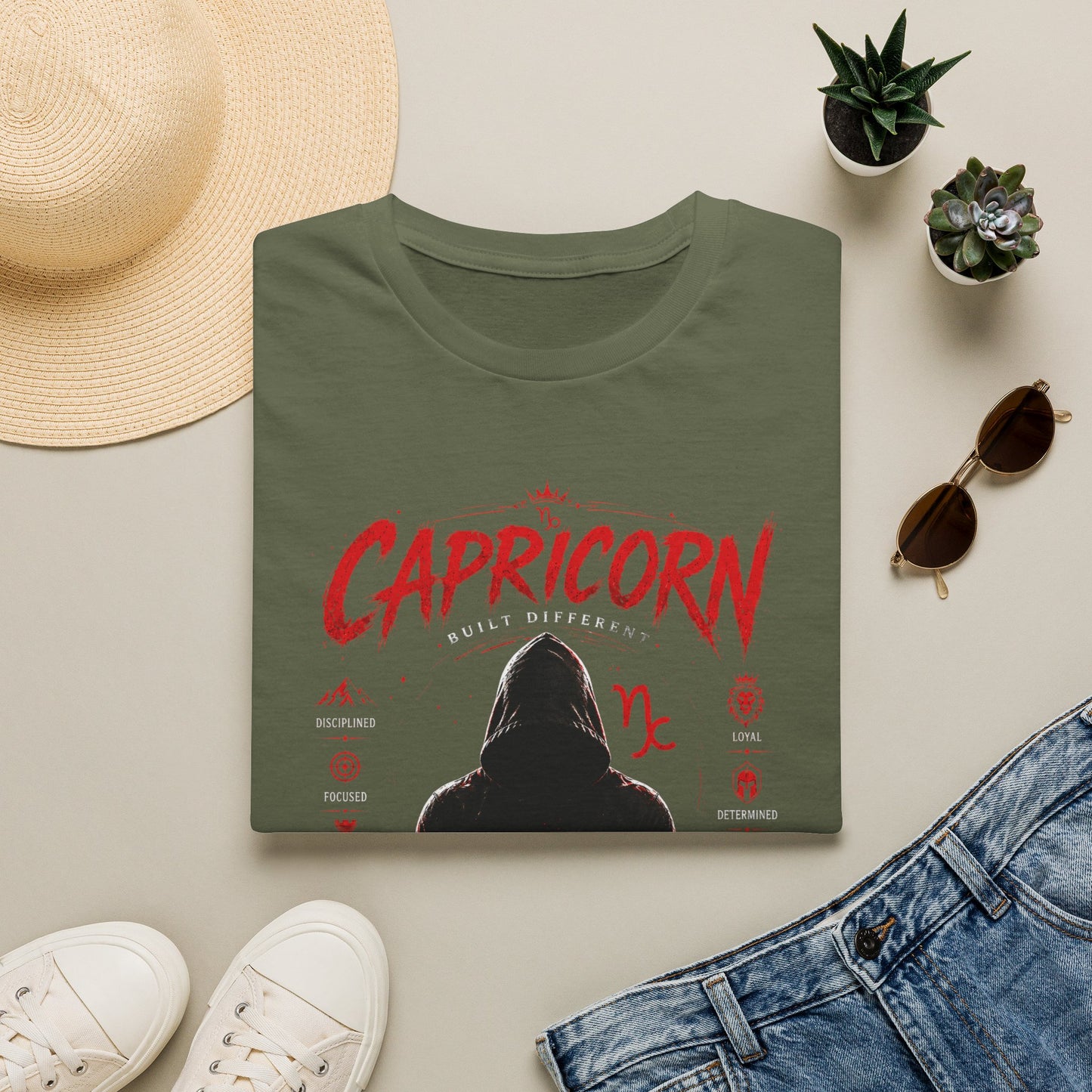Capricorn Zodiac T‑Shirt — "The Crowd, The Legacy" Astrology Tee