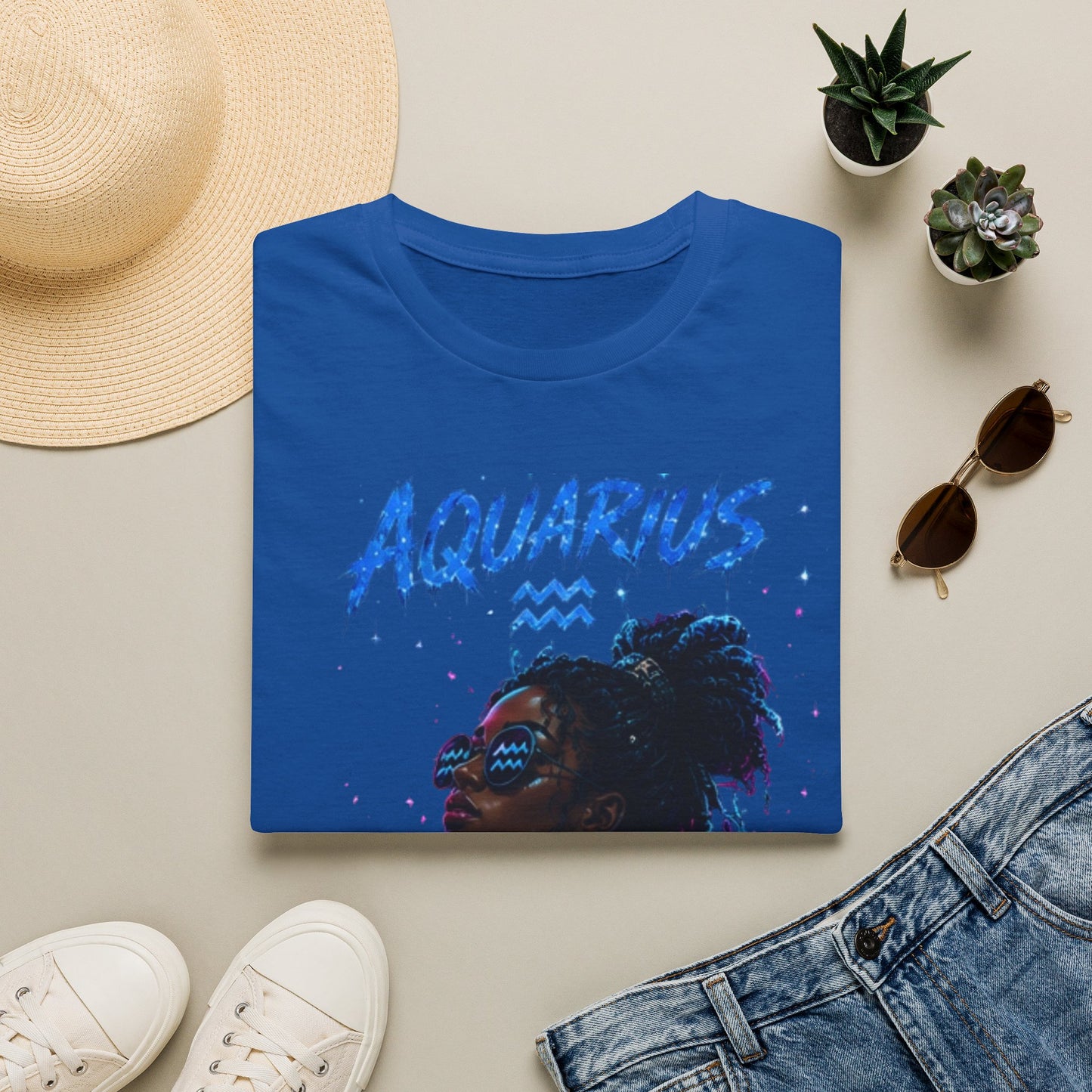 Aquarius Zodiac T-Shirt — Afrocentric Horoscope Tee