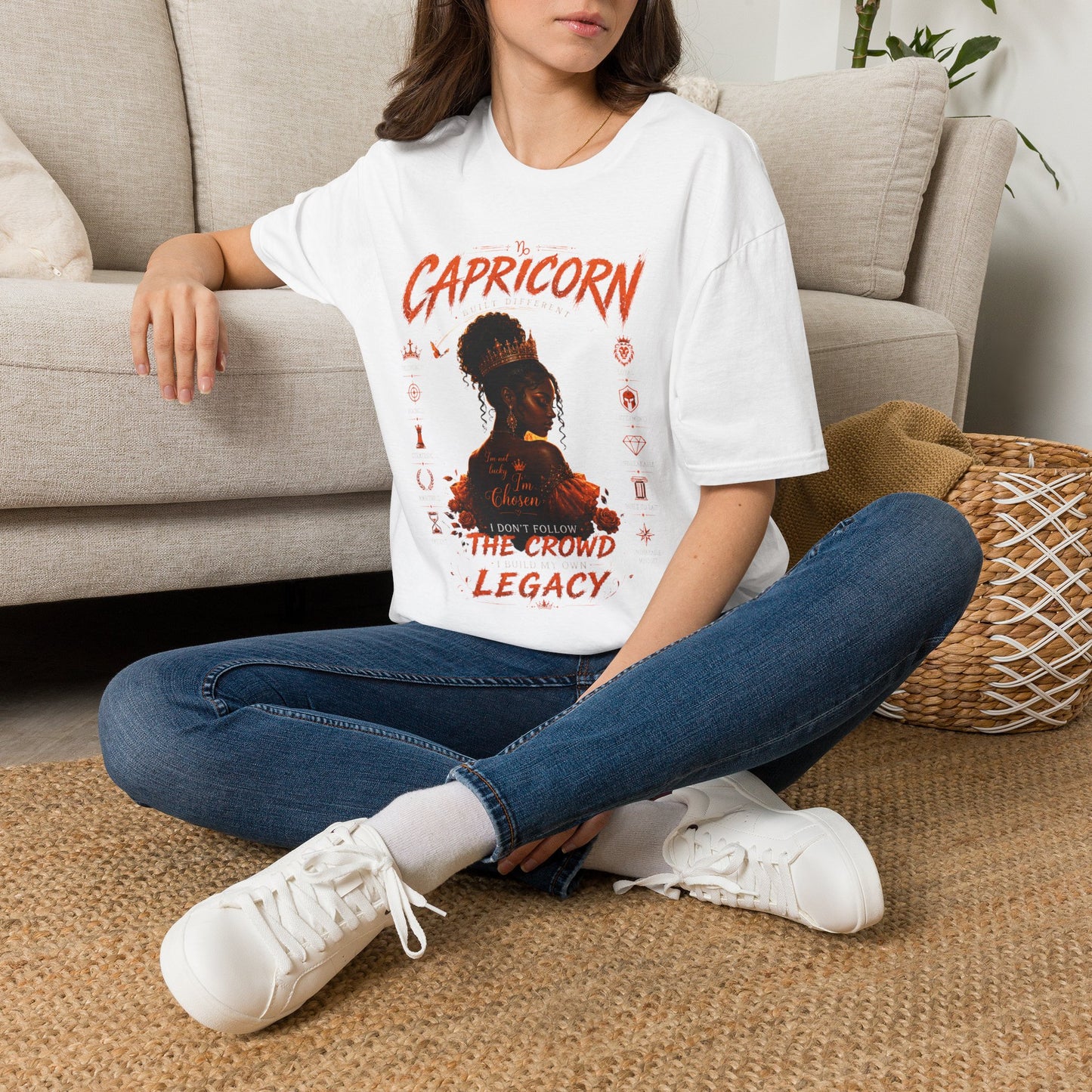 Capricorn Zodiac T‑Shirt — Black Girl Magic Astrology Tee