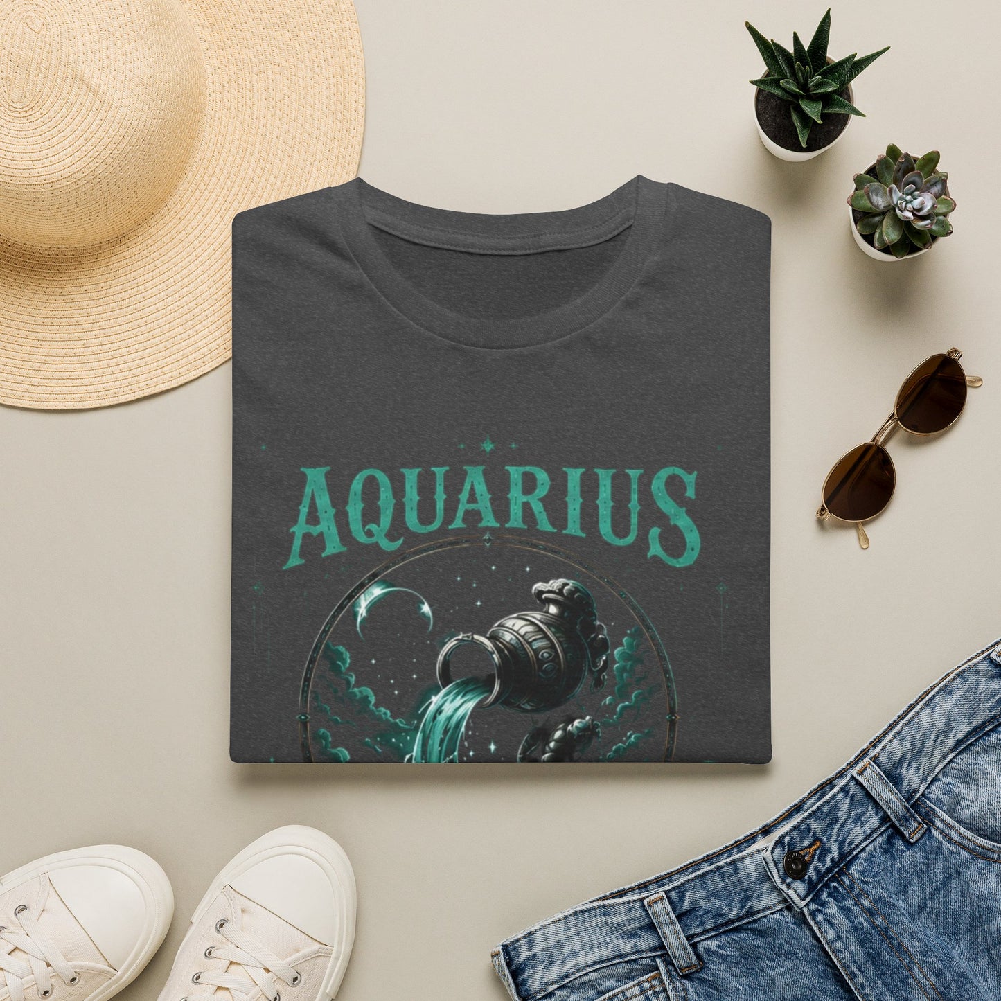 Aquarius Zodiac T-Shirt — Water Bearer Astrology Tee