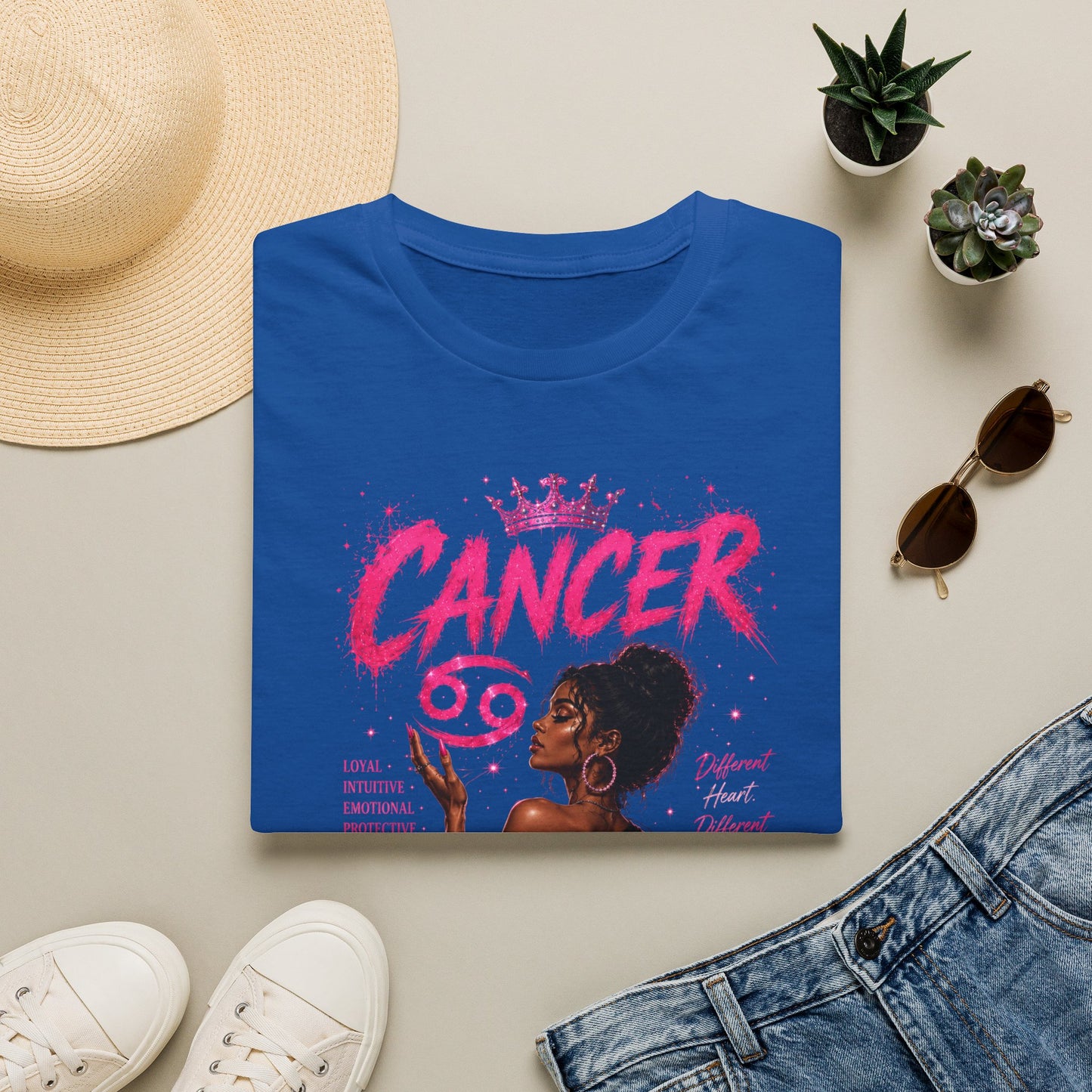 Cancer Zodiac T‑Shirt — Proud Black Woman Astrology Tee