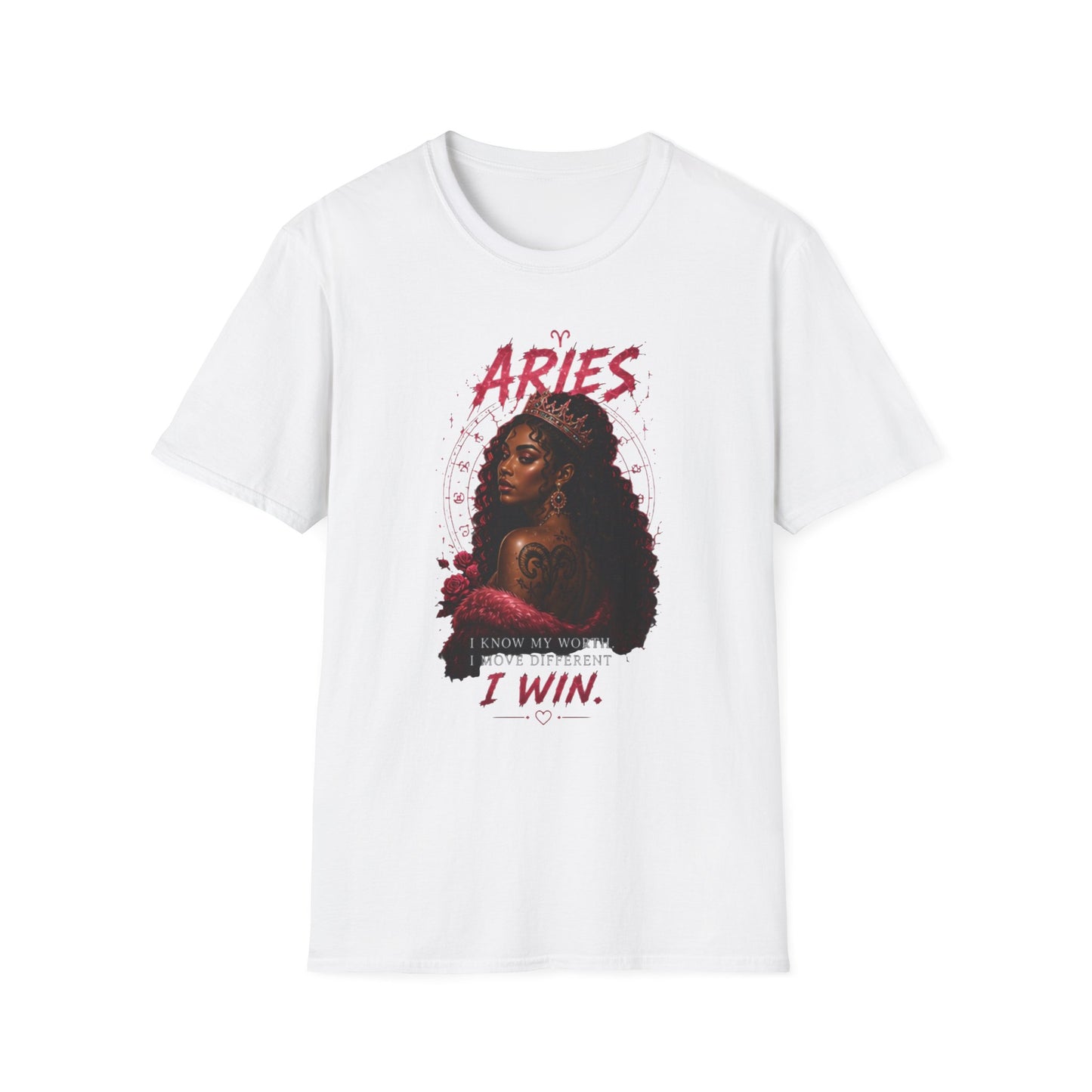Aries Zodiac T-Shirt — Bold 'Aries I Win' Astrological Graphic Tee