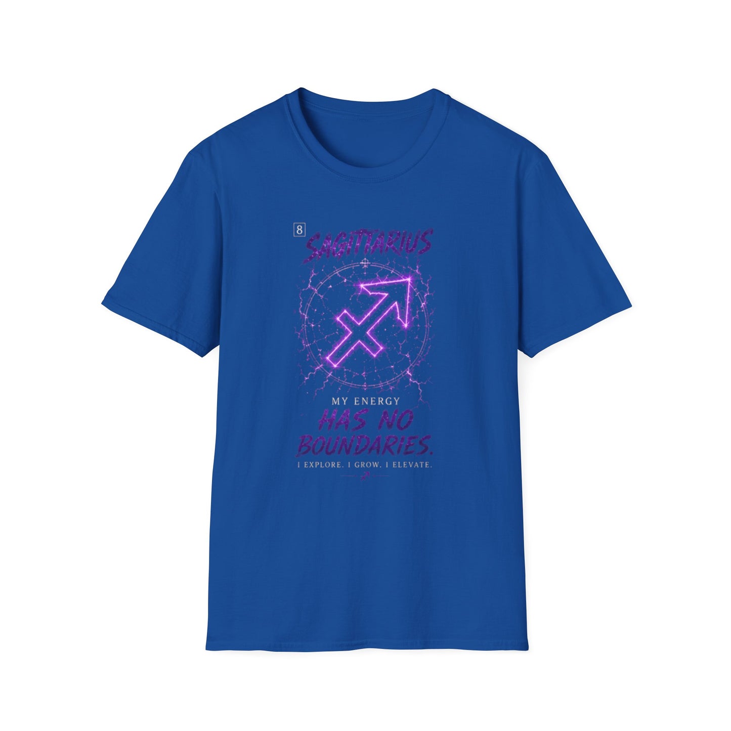 Sagittarius Zodiac T-Shirt — "Has No Boundaries" Archery Sign Graphic
