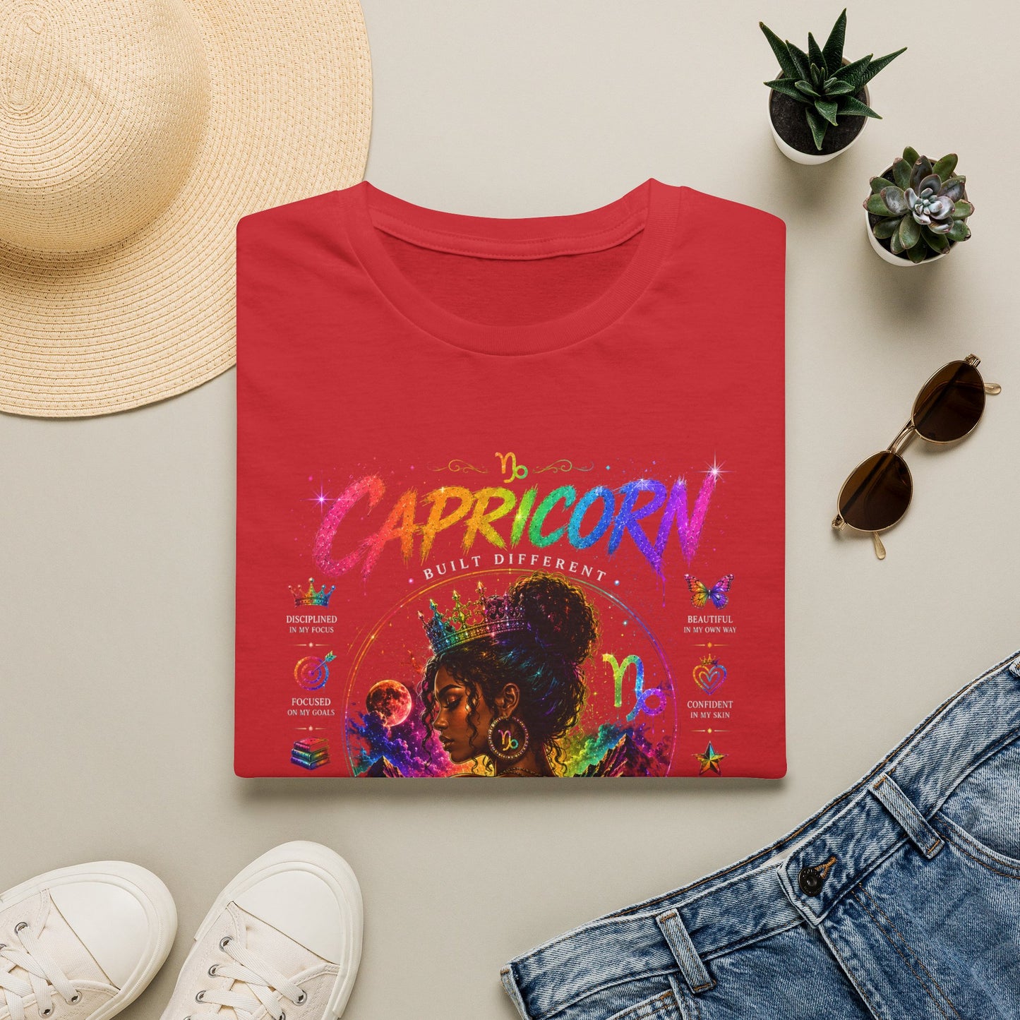 Capricorn Zodiac T-Shirt — "I Build My Own Legacy" Inspirational Astrology Tee
