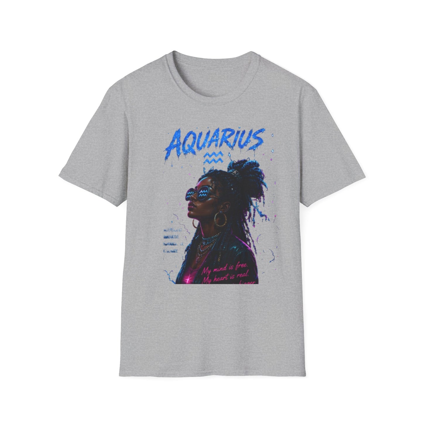 Aquarius Zodiac T-Shirt — Afrocentric Horoscope Tee