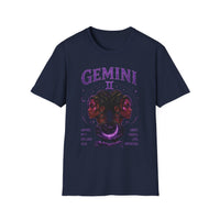 Gemini Zodiac T‑Shirt — Mystical Twin Moon Astrology Tee