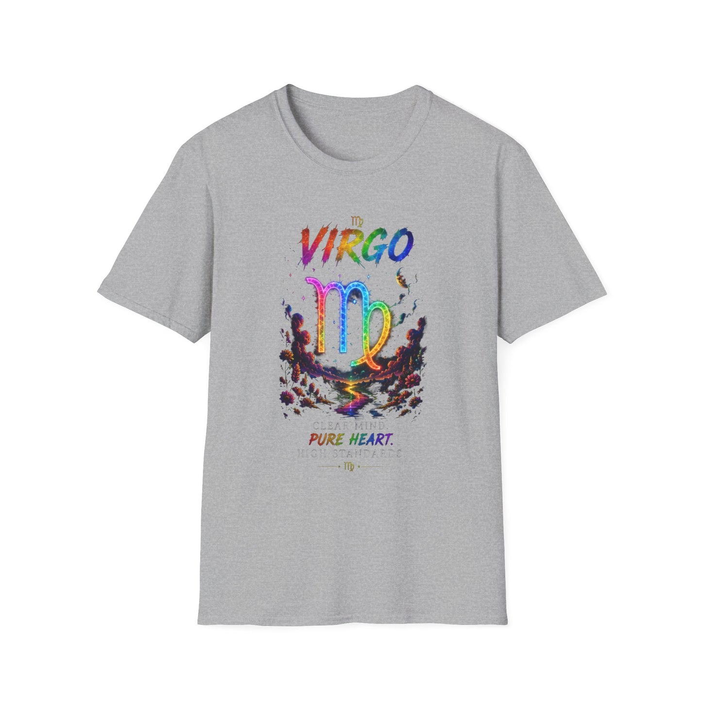 Virgo Rainbow Zodiac T-Shirt — Colorful Virgo Astrology Tee