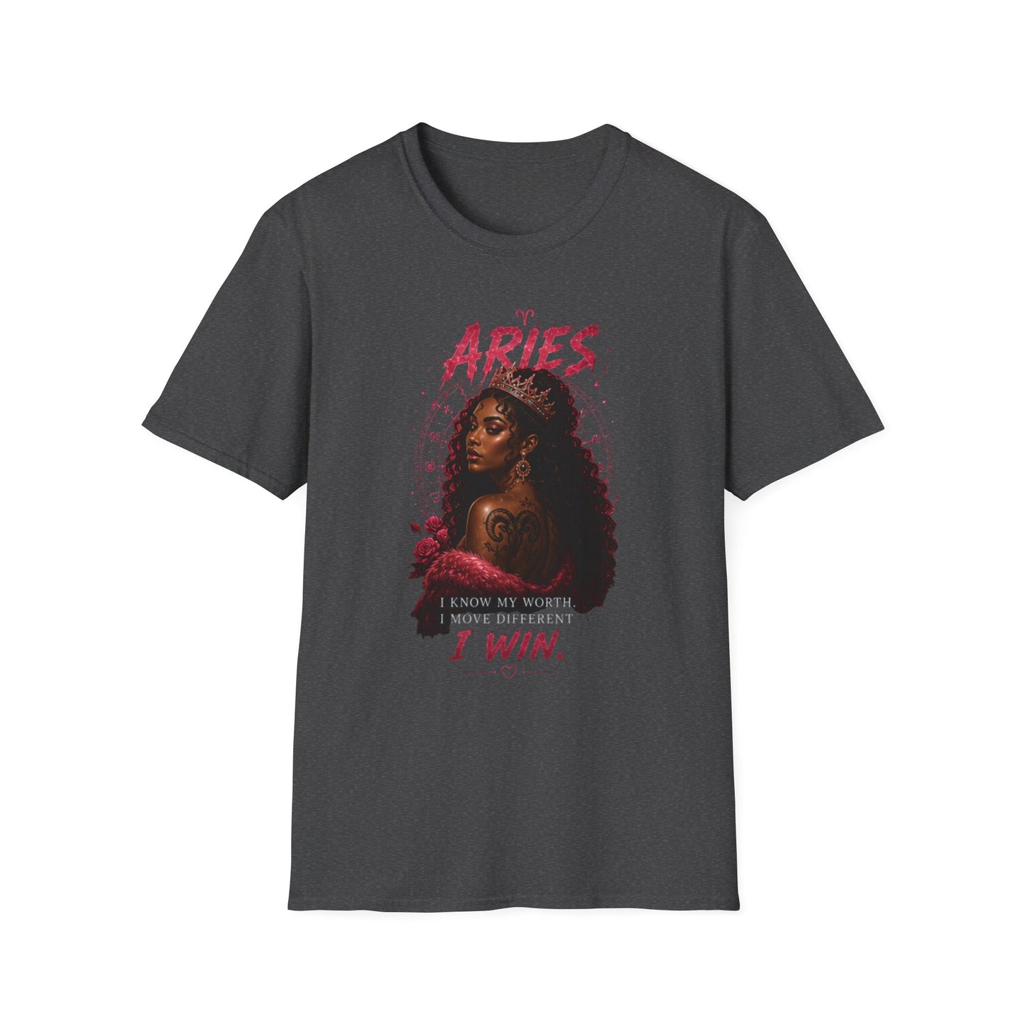 Aries Zodiac T-Shirt — Bold 'Aries I Win' Astrological Graphic Tee