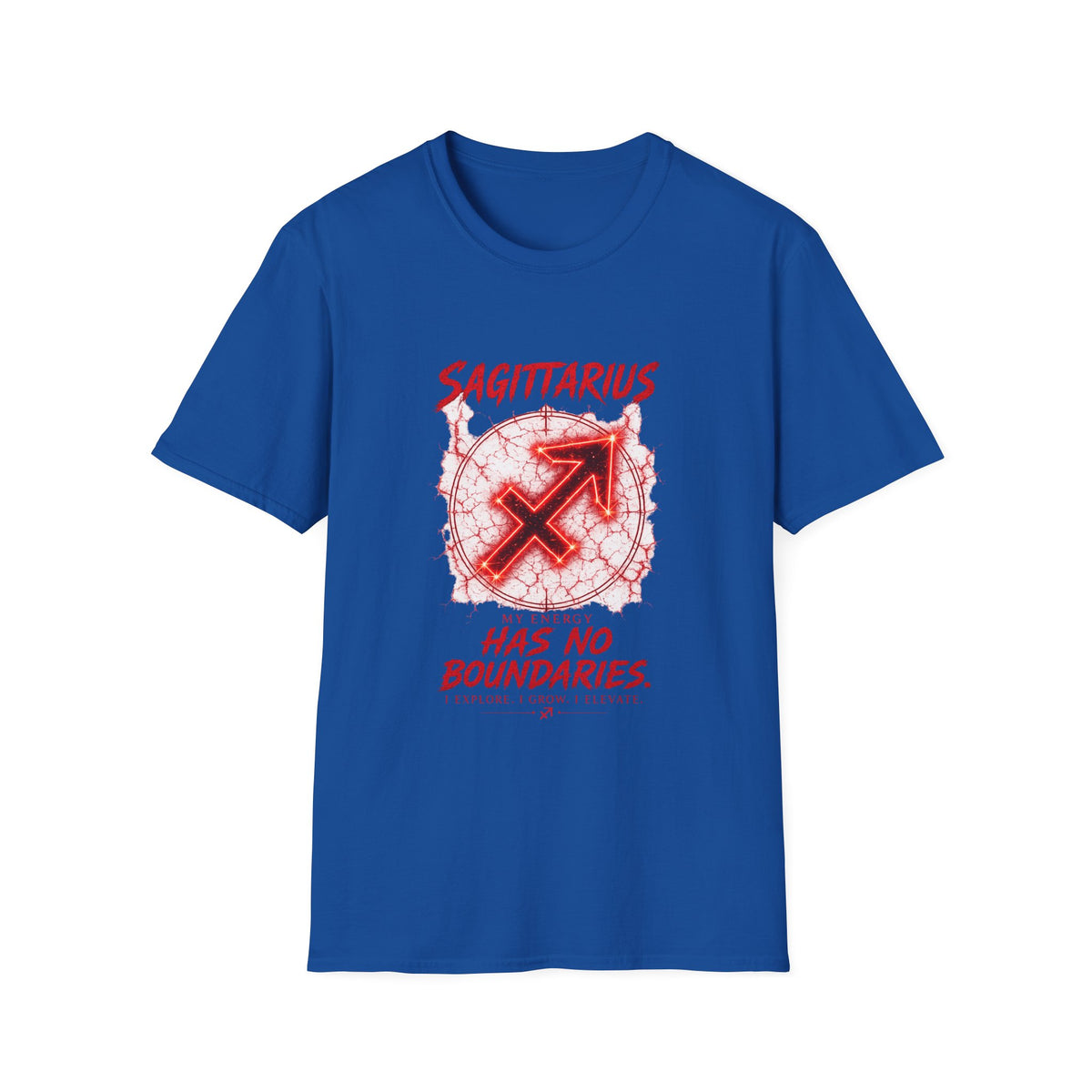 Sagittarius Zodiac T-Shirt — "Has No Boundaries" Archery Sign Graphic
