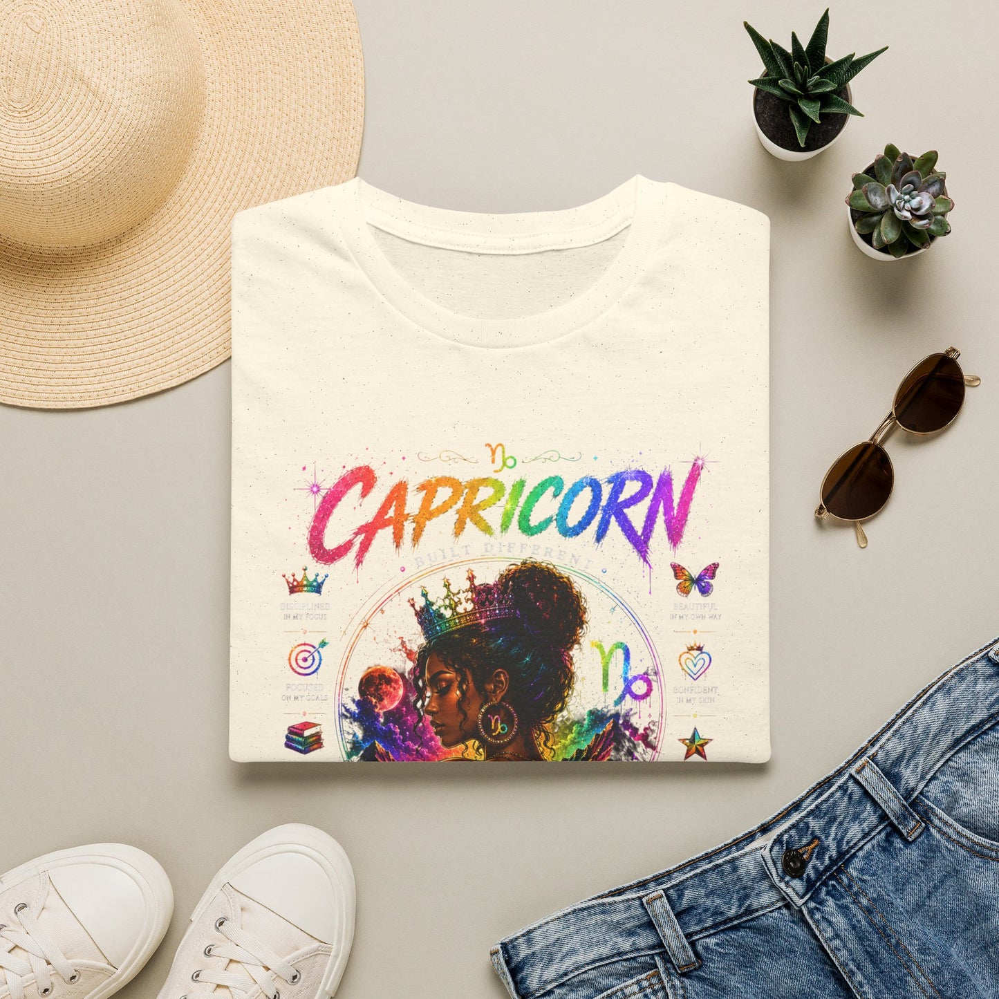 Capricorn Zodiac T-Shirt — "I Build My Own Legacy" Inspirational Astrology Tee