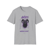 Aries Zodiac T‑Shirt — Warrior Heart Ram Astrology Tee