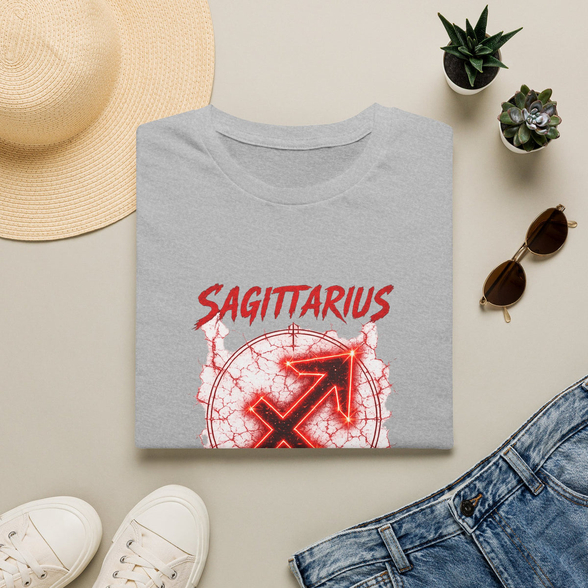 Sagittarius Zodiac T-Shirt — "Has No Boundaries" Archery Sign Graphic