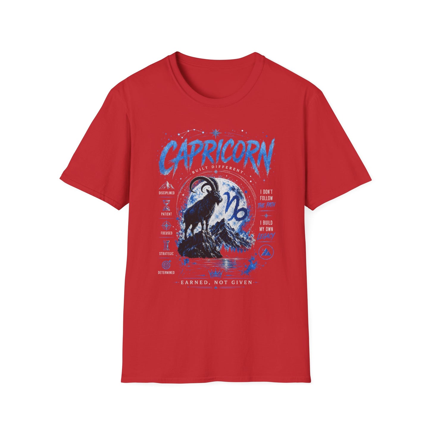 Capricorn Zodiac T-Shirt — Illustrated Goat Astrology Tee