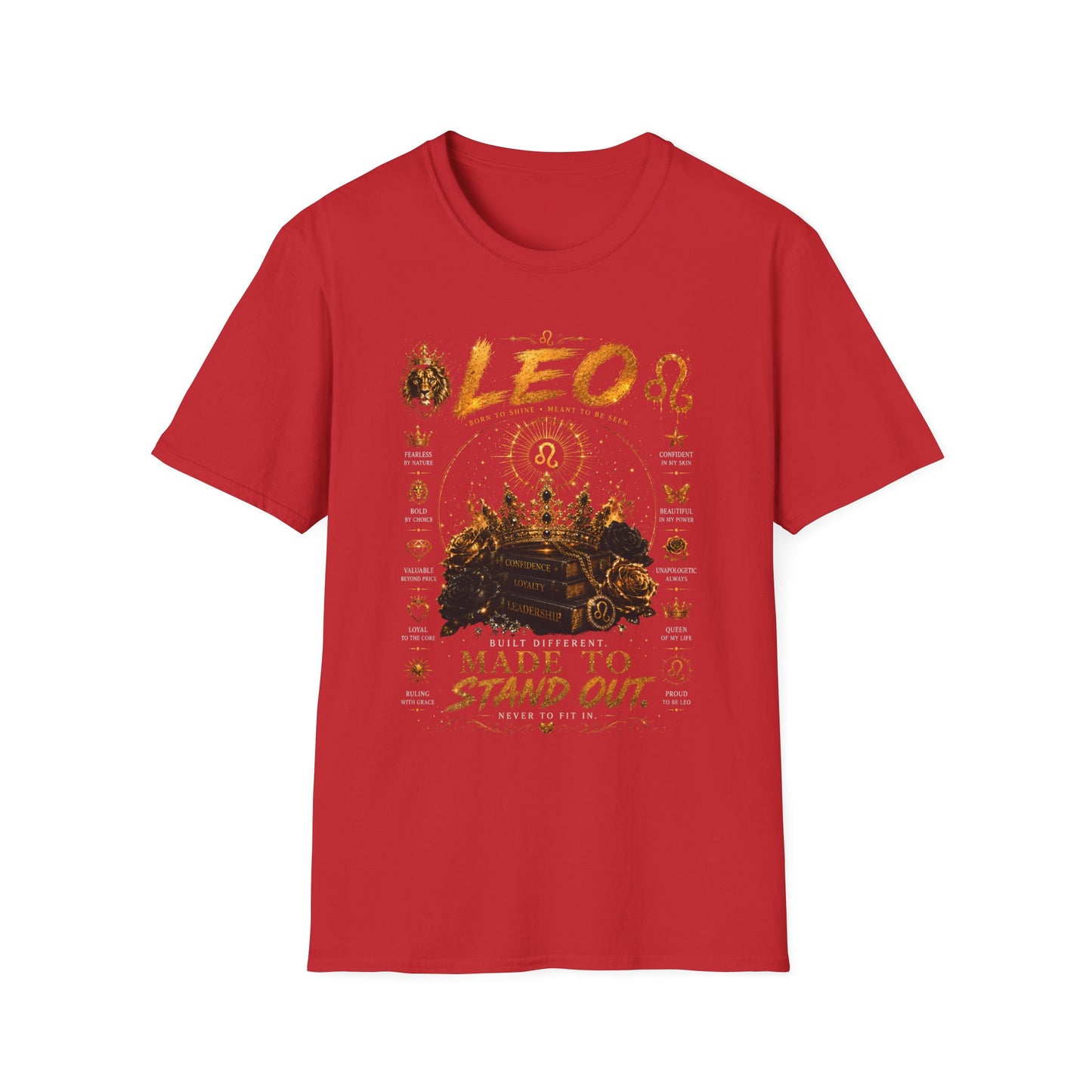 Leo Zodiac T-Shirt — 'Made to Stand Out' Astrology Tee