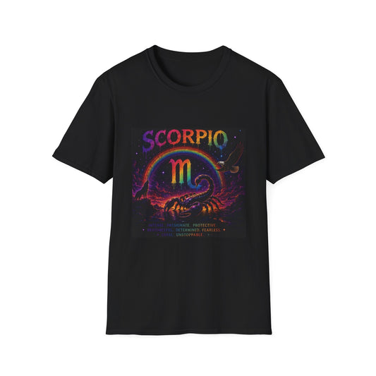 Scorpio Zodiac T-Shirt — Rainbow Scorpion Astrology Tee