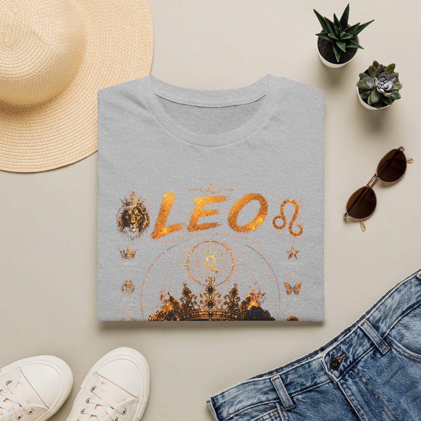 Leo Zodiac T-Shirt — 'Made to Stand Out' Astrology Tee