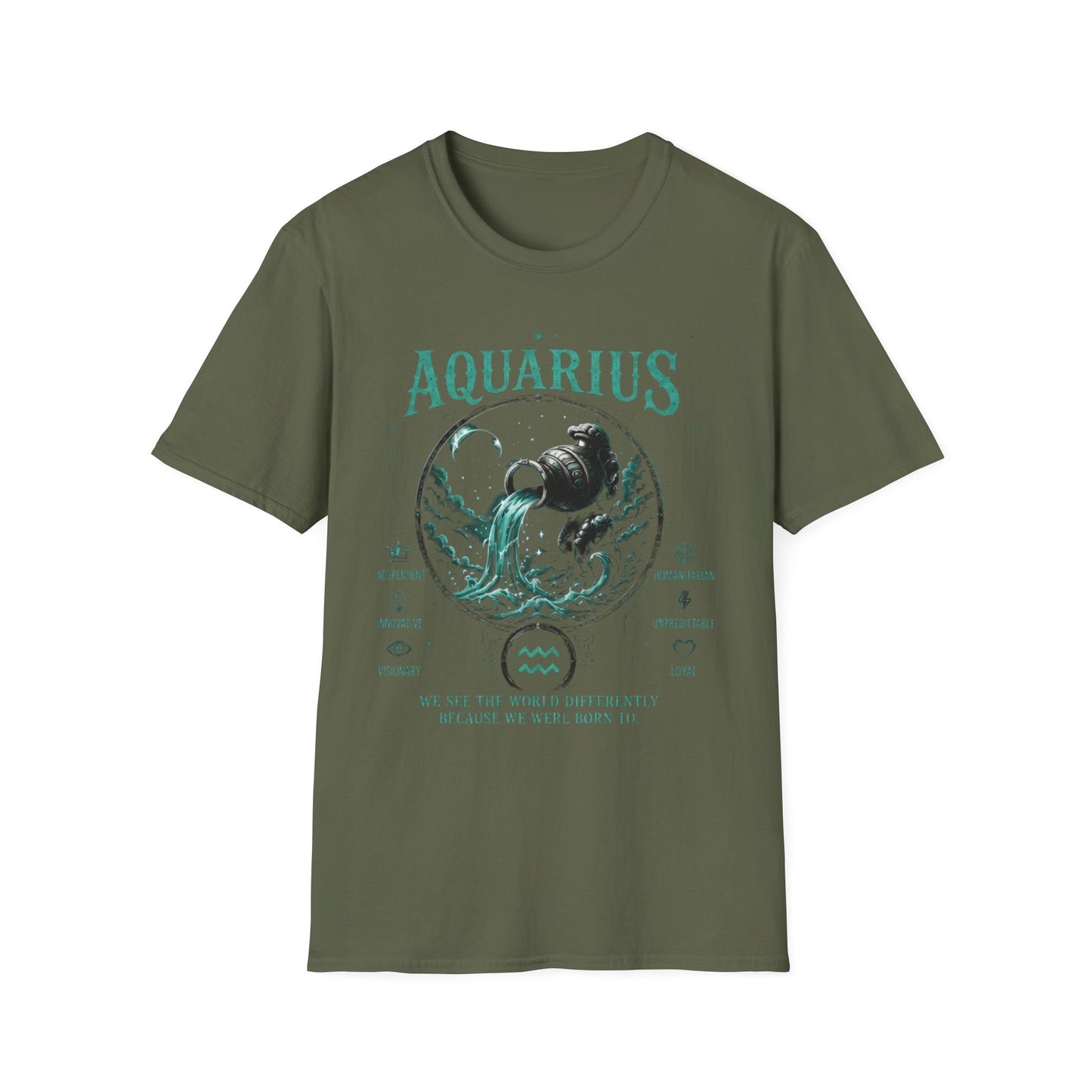 Aquarius Zodiac T-Shirt — Water Bearer Astrology Tee