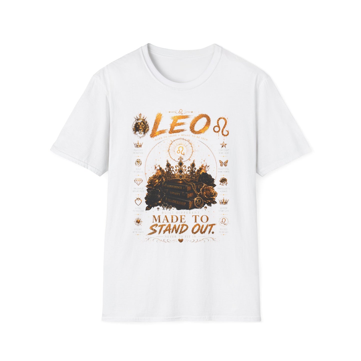 Leo Zodiac T-Shirt — 'Made to Stand Out' Astrology Tee