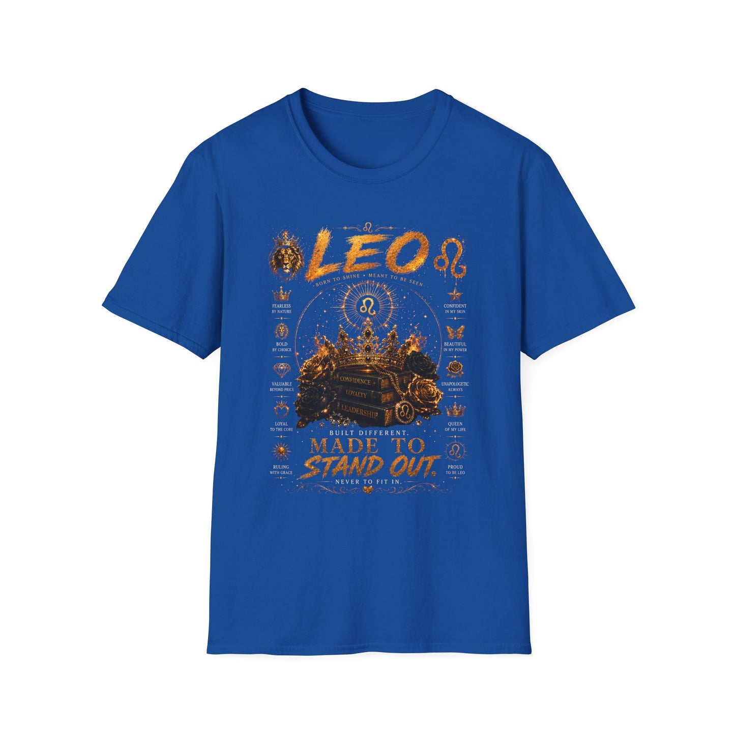 Leo Zodiac T-Shirt — 'Made to Stand Out' Astrology Tee