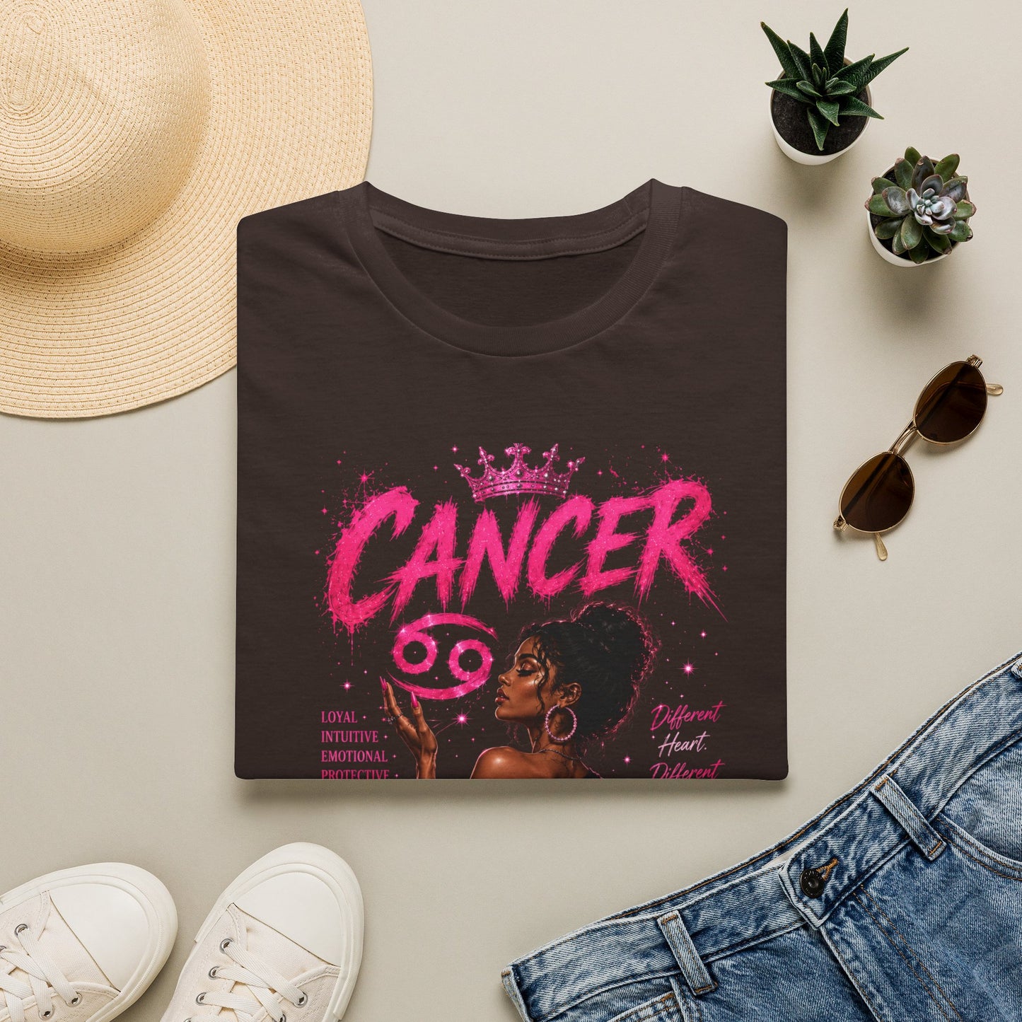 Cancer Zodiac T‑Shirt — Proud Black Woman Astrology Tee