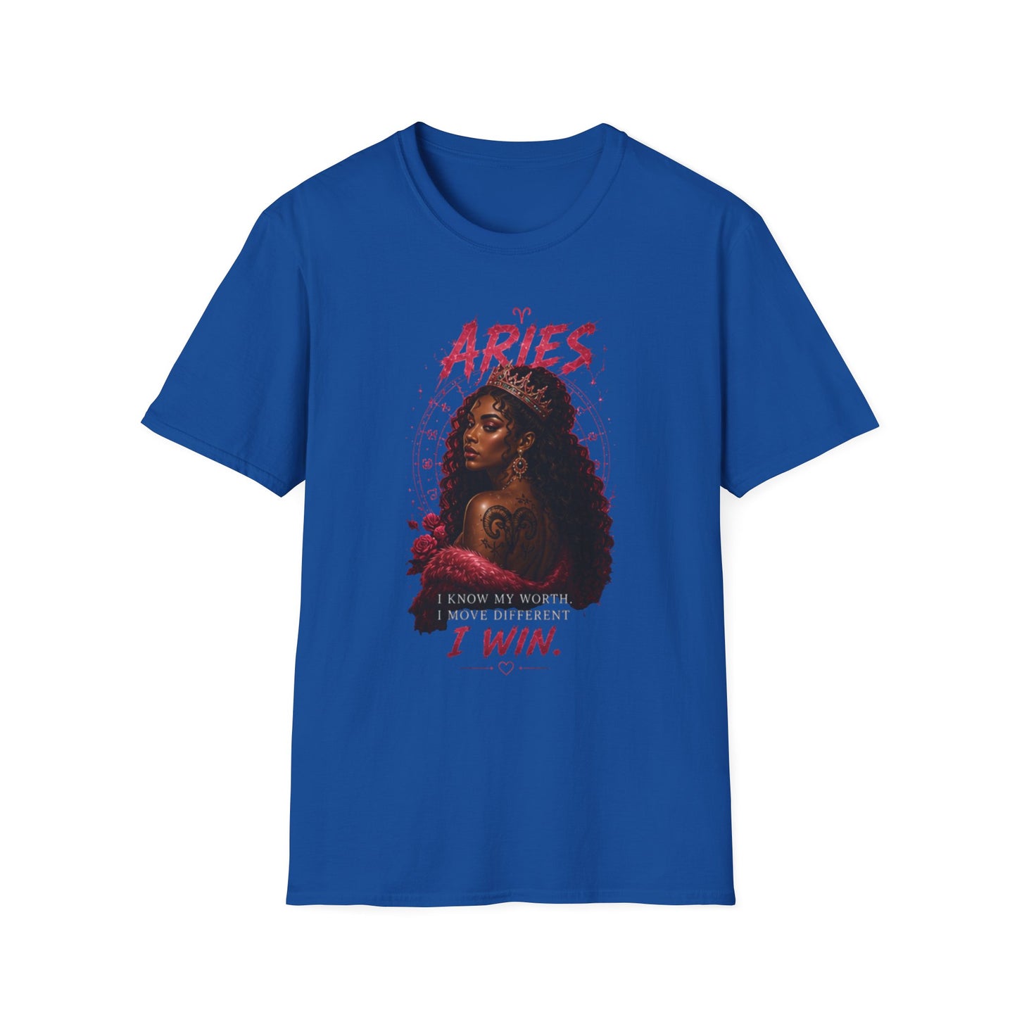 Aries Zodiac T-Shirt — Bold 'Aries I Win' Astrological Graphic Tee