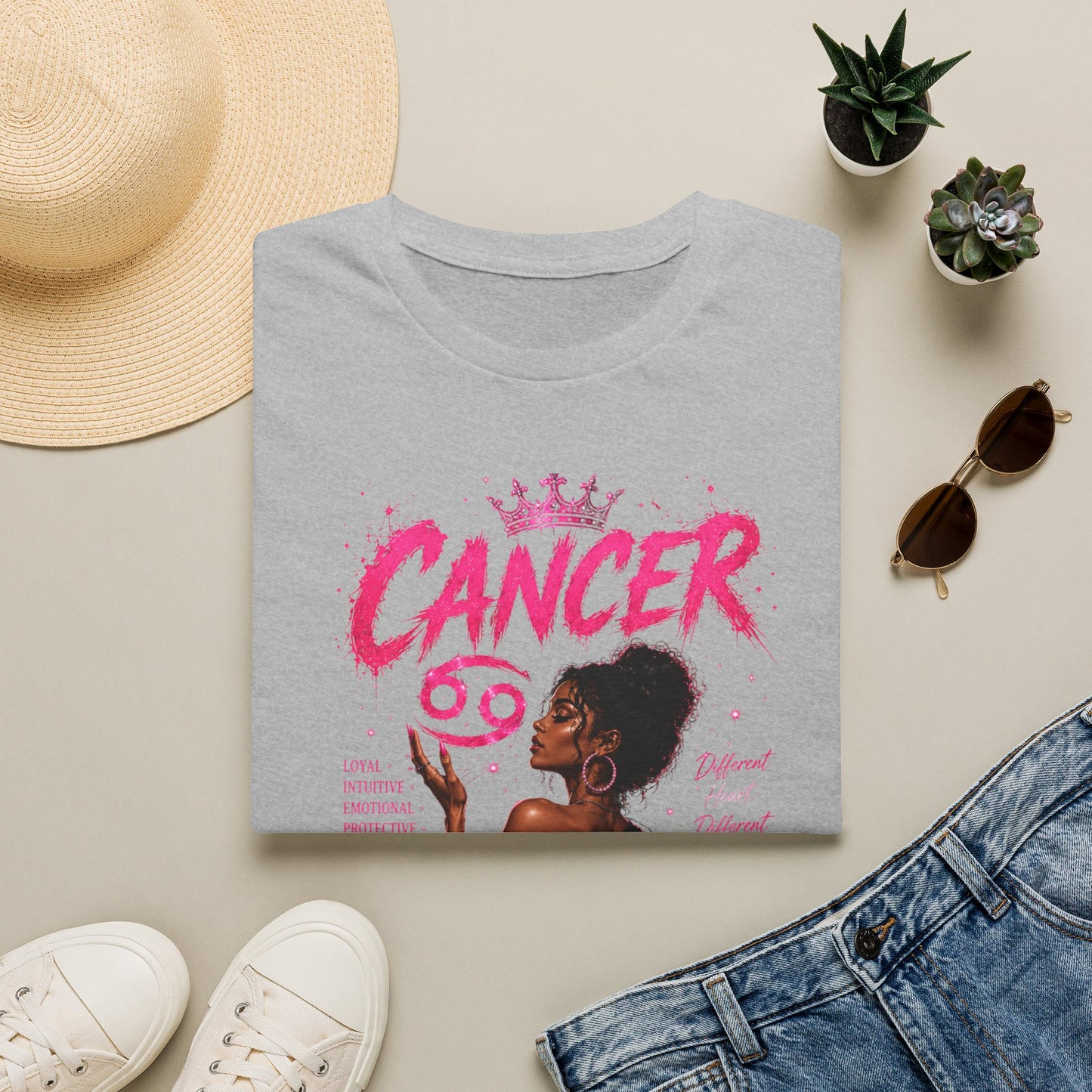 Cancer Zodiac T‑Shirt — Proud Black Woman Astrology Tee