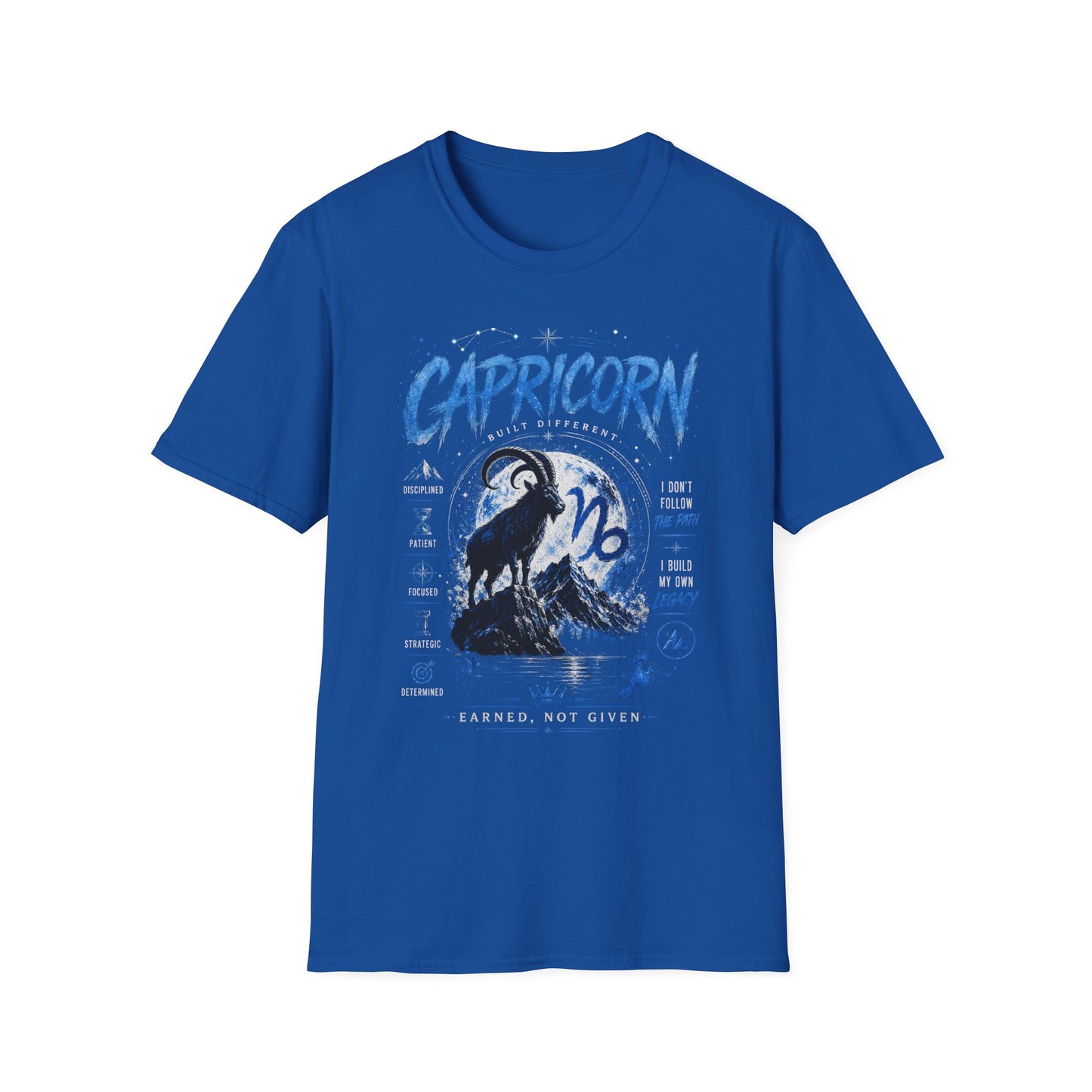 Capricorn Zodiac T-Shirt — Illustrated Goat Astrology Tee