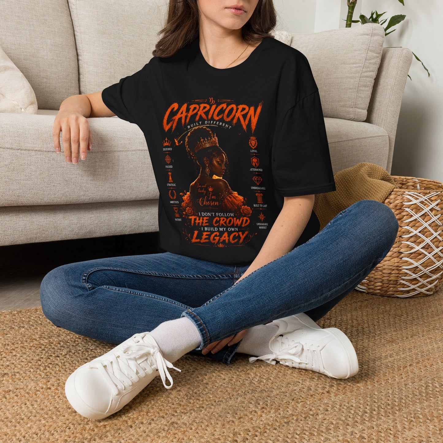 Capricorn Zodiac T‑Shirt — Black Girl Magic Astrology Tee