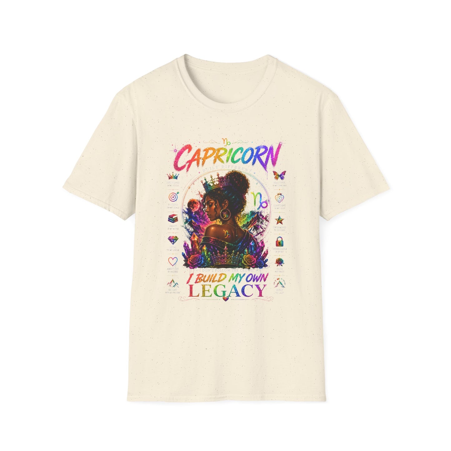 Capricorn Zodiac T-Shirt — "I Build My Own Legacy" Inspirational Astrology Tee