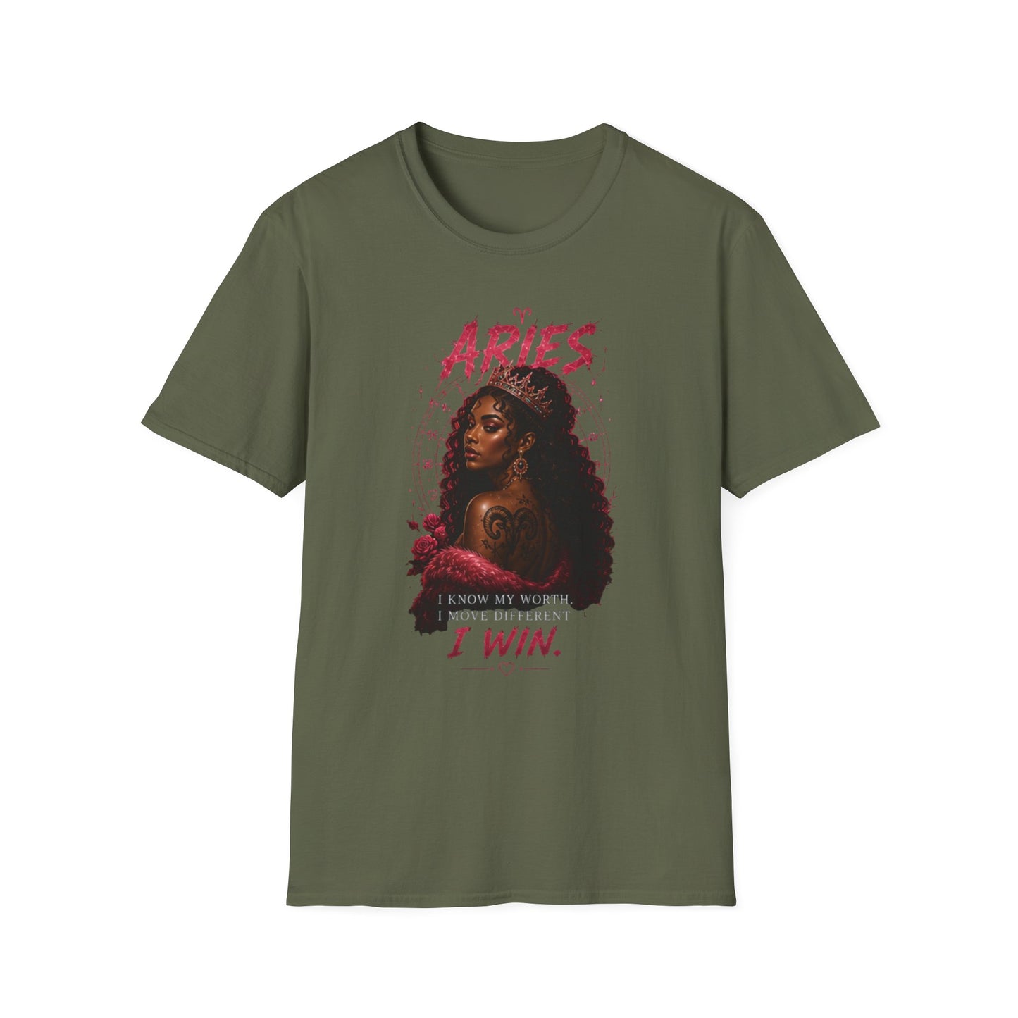Aries Zodiac T-Shirt — Bold 'Aries I Win' Astrological Graphic Tee