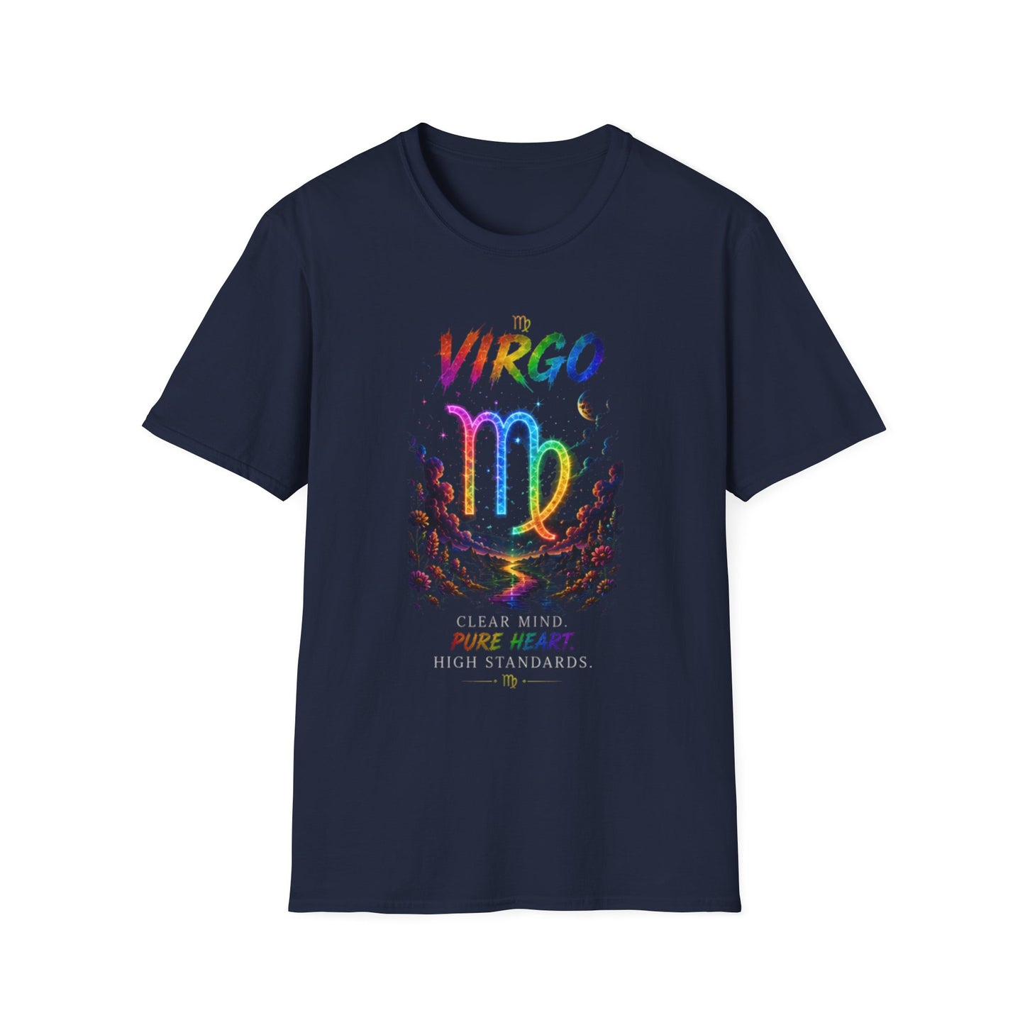 Virgo Rainbow Zodiac T-Shirt — Colorful Virgo Astrology Tee