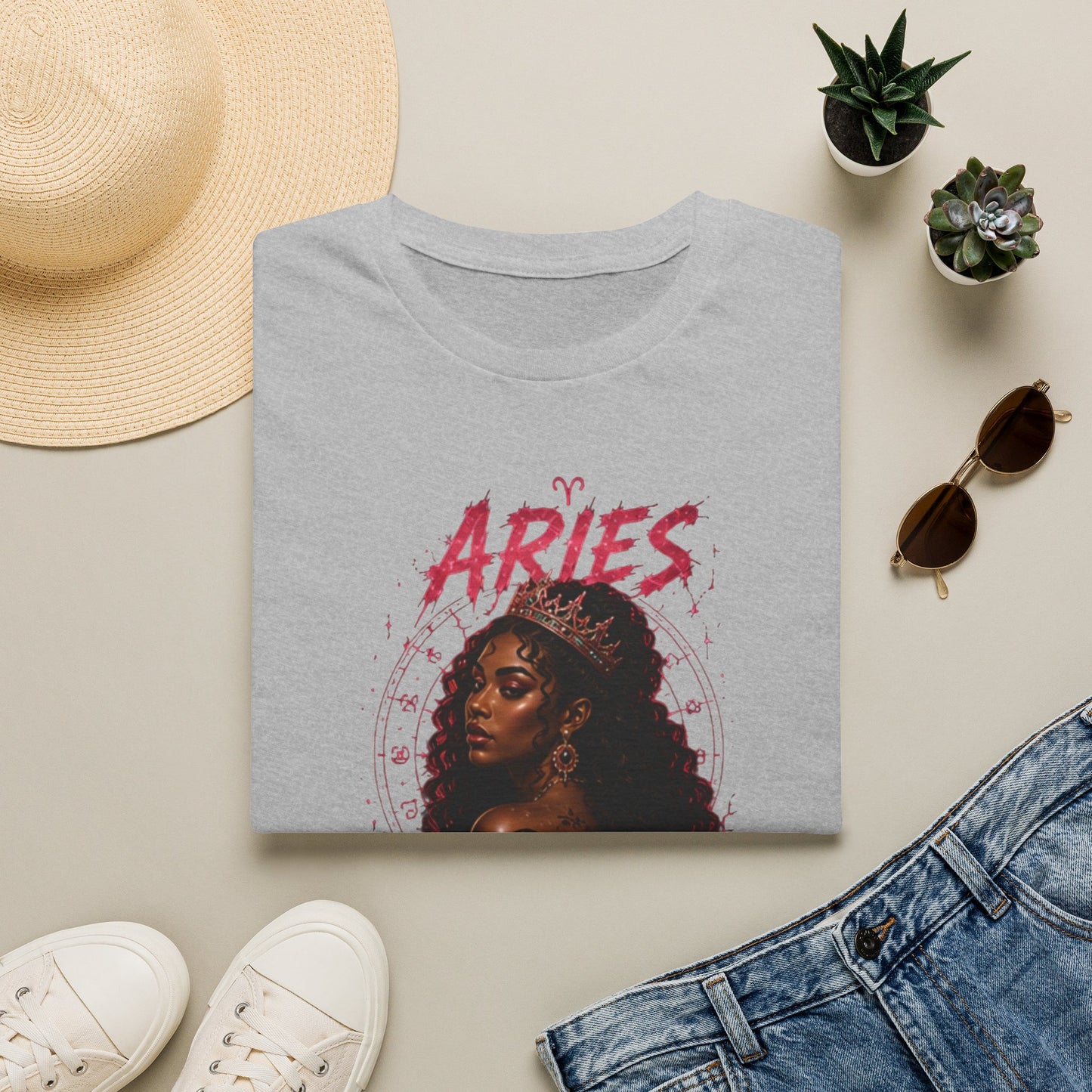 Aries Zodiac T-Shirt — Bold 'Aries I Win' Astrological Graphic Tee