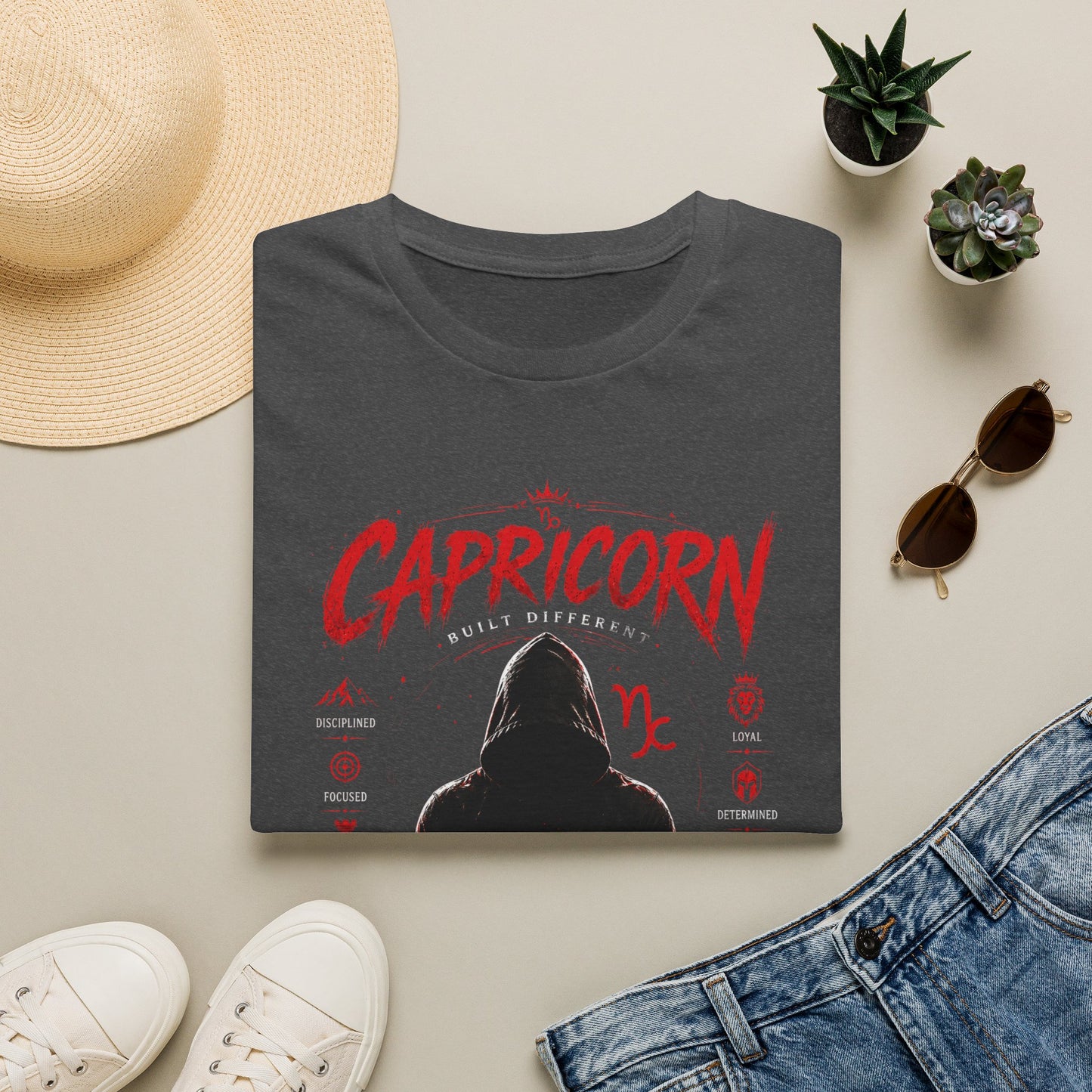 Capricorn Zodiac T‑Shirt — "The Crowd, The Legacy" Astrology Tee