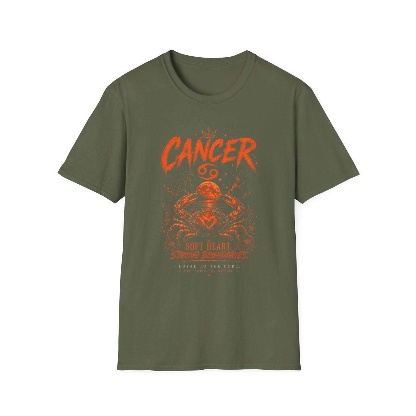 Cancer Zodiac T‑Shirt — Strong Boundaries Cancer Sign Tee