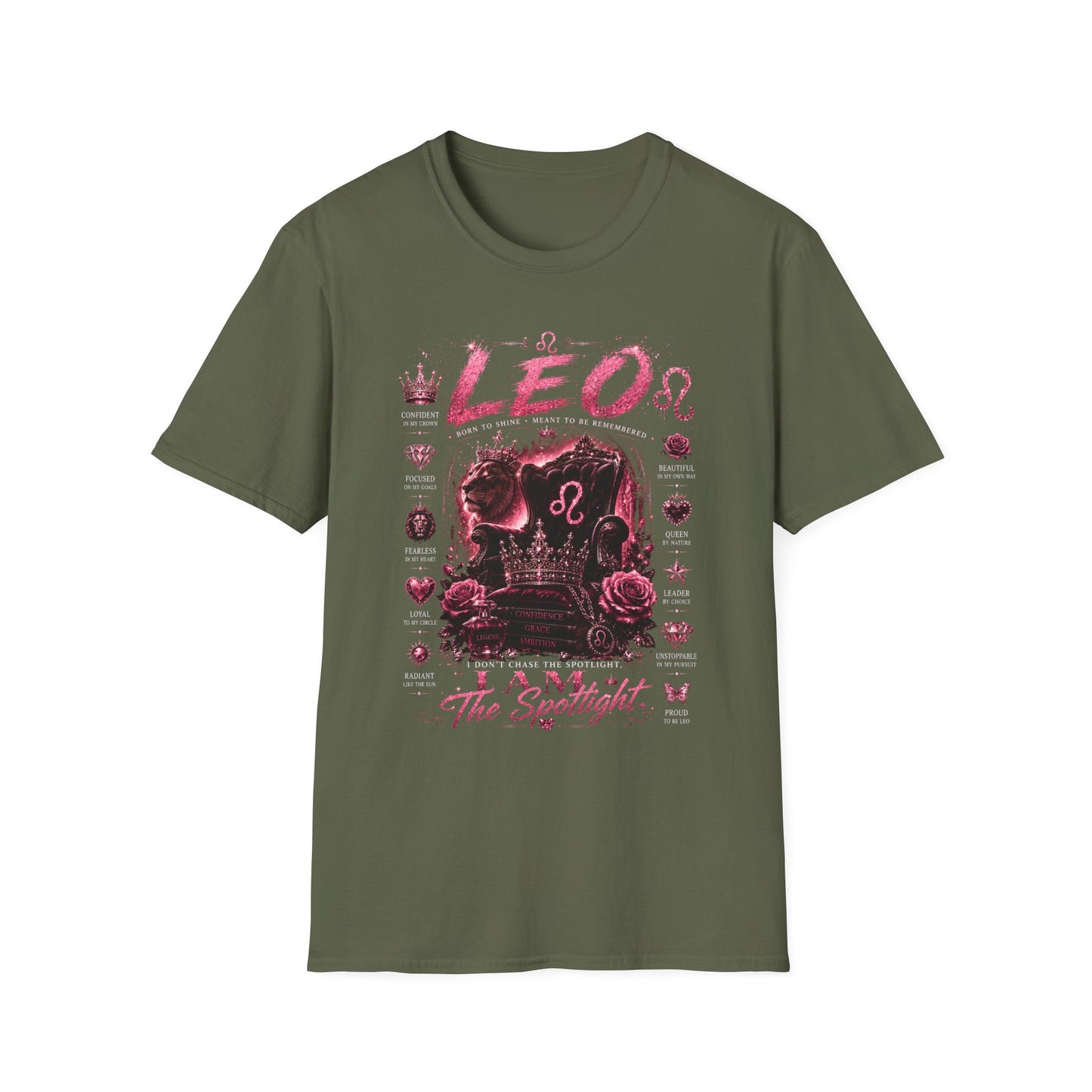 Leo Zodiac T-Shirt — I Am The Spotlight Astrology Tee