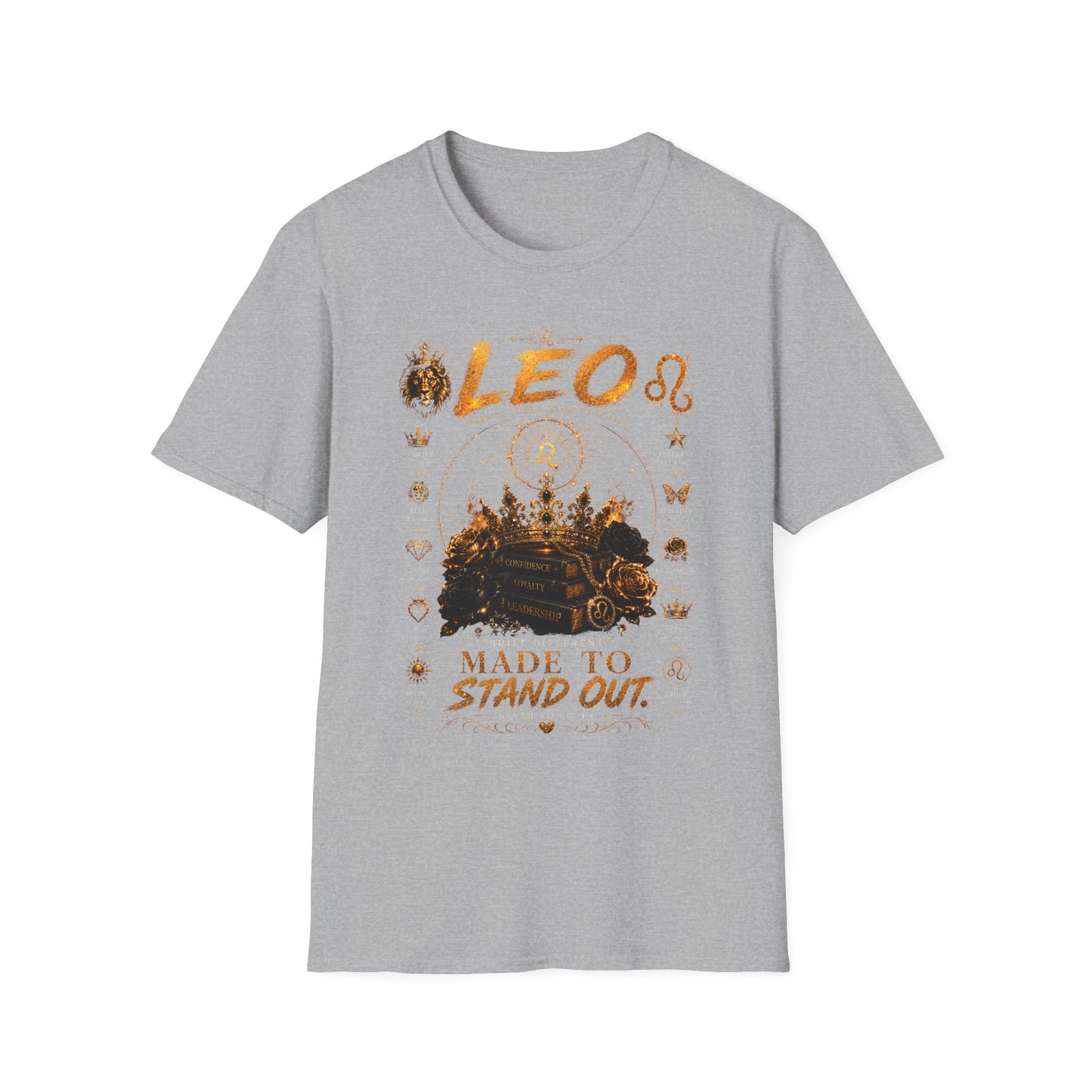 Leo Zodiac T-Shirt — 'Made to Stand Out' Astrology Tee