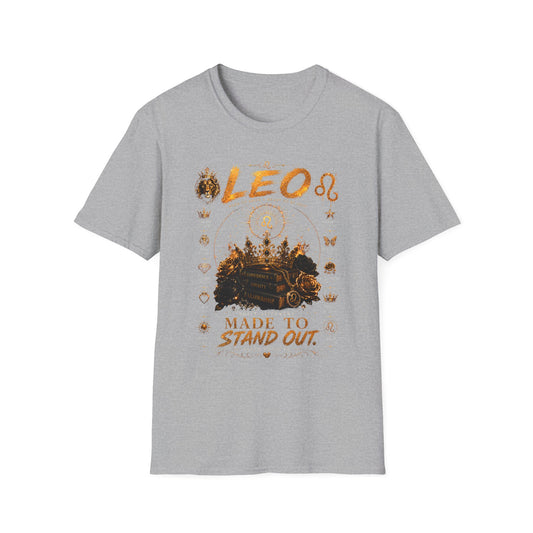 Leo Zodiac T-Shirt — 'Made to Stand Out' Astrology Tee