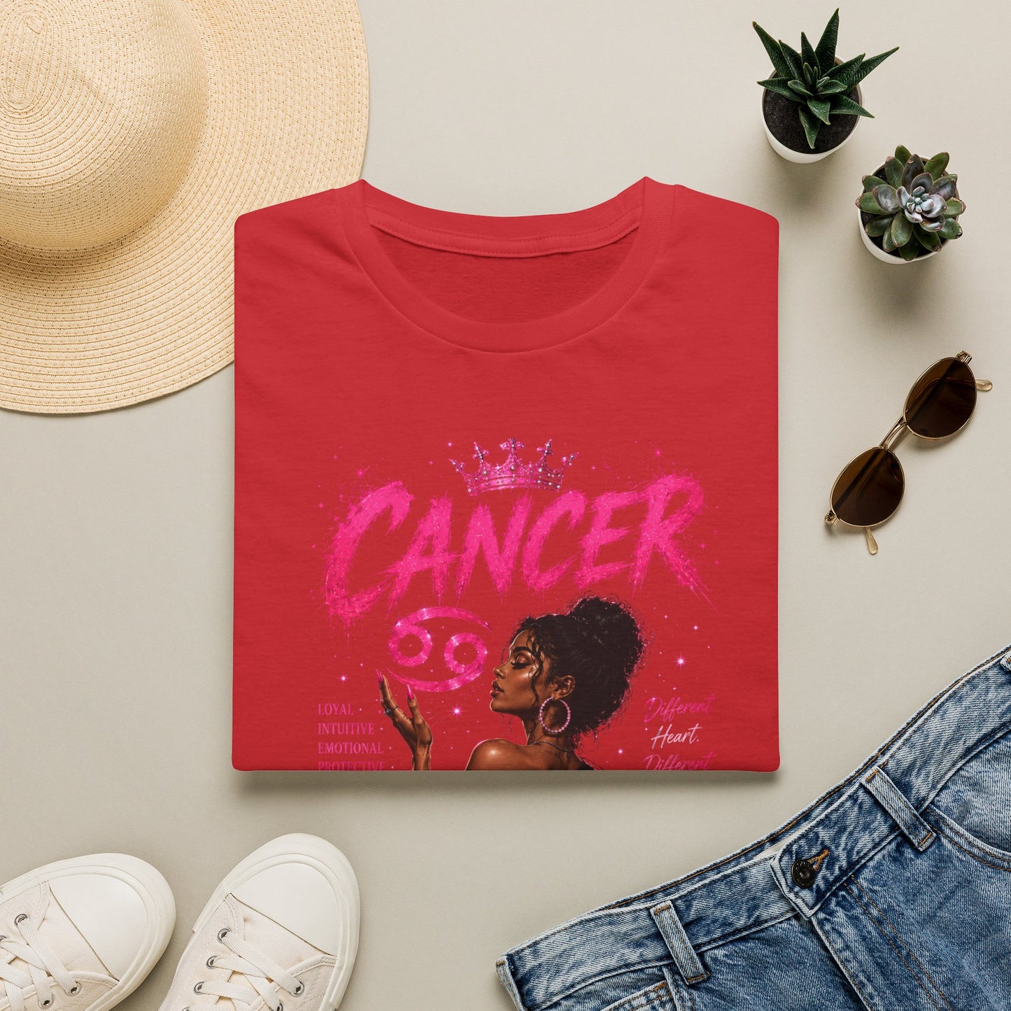 Cancer Zodiac T‑Shirt — Proud Black Woman Astrology Tee